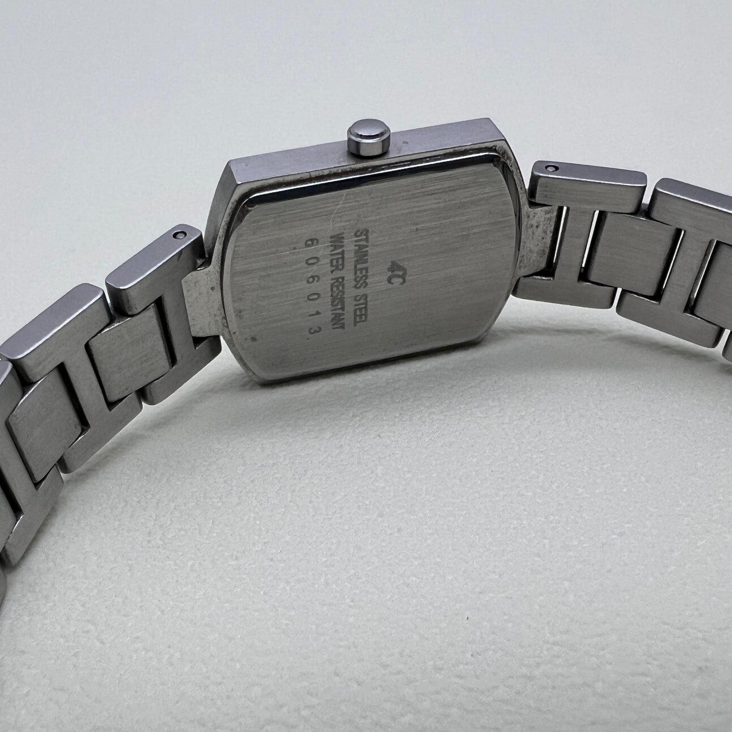4℃ Vintage Pink Face Stainless Steel Ladies Watch