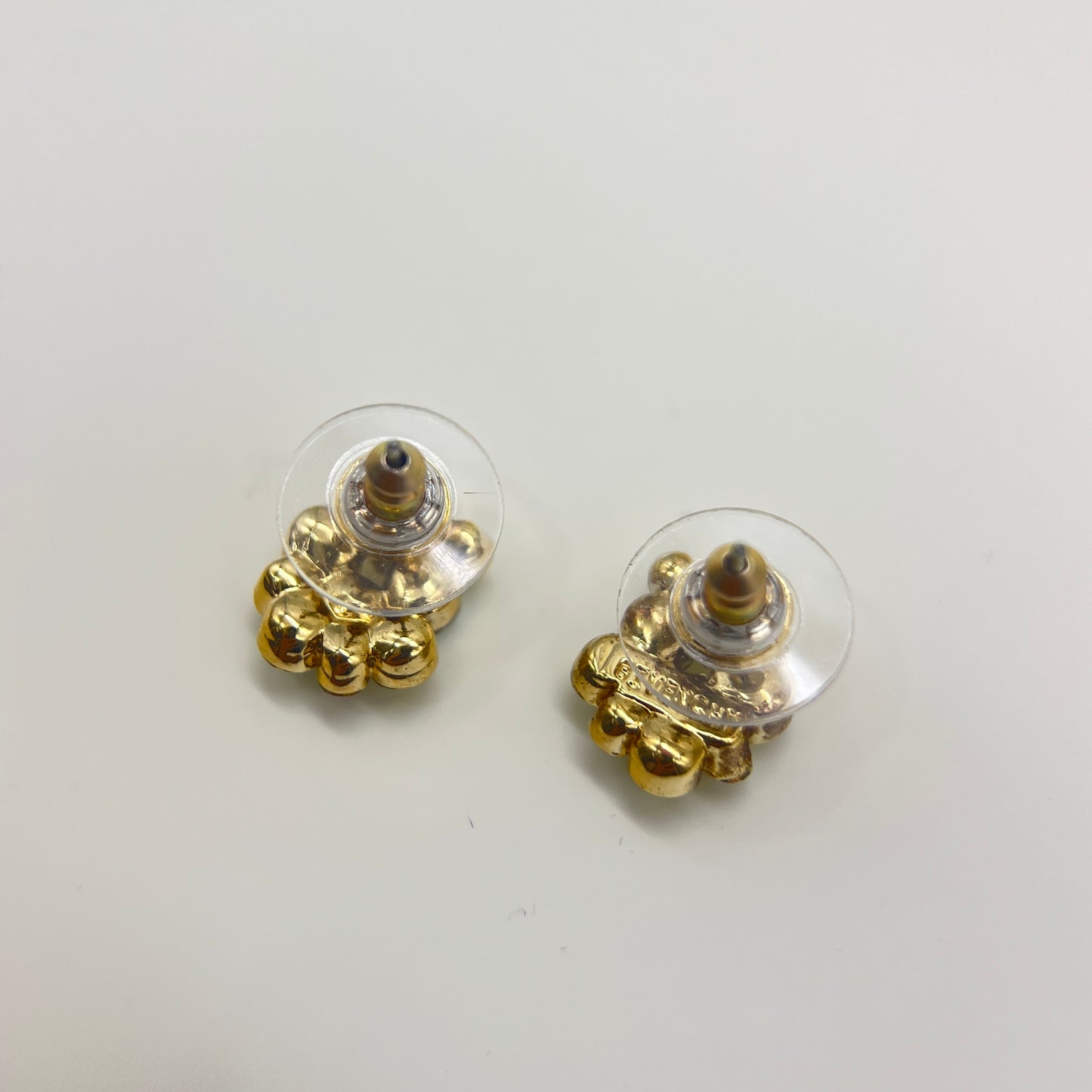 Givenchy Vintage Multi Color Stone Golden Earrings