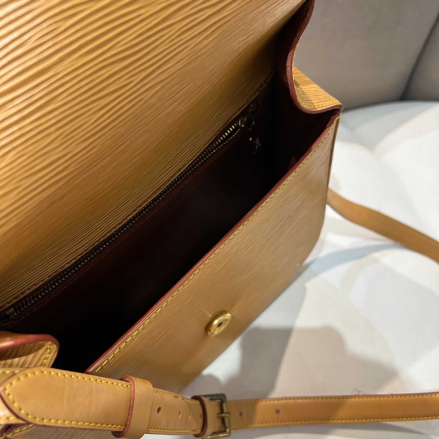 Louis Vuitton Vintage Yellow Epi Leather Saint Clair Should Bag