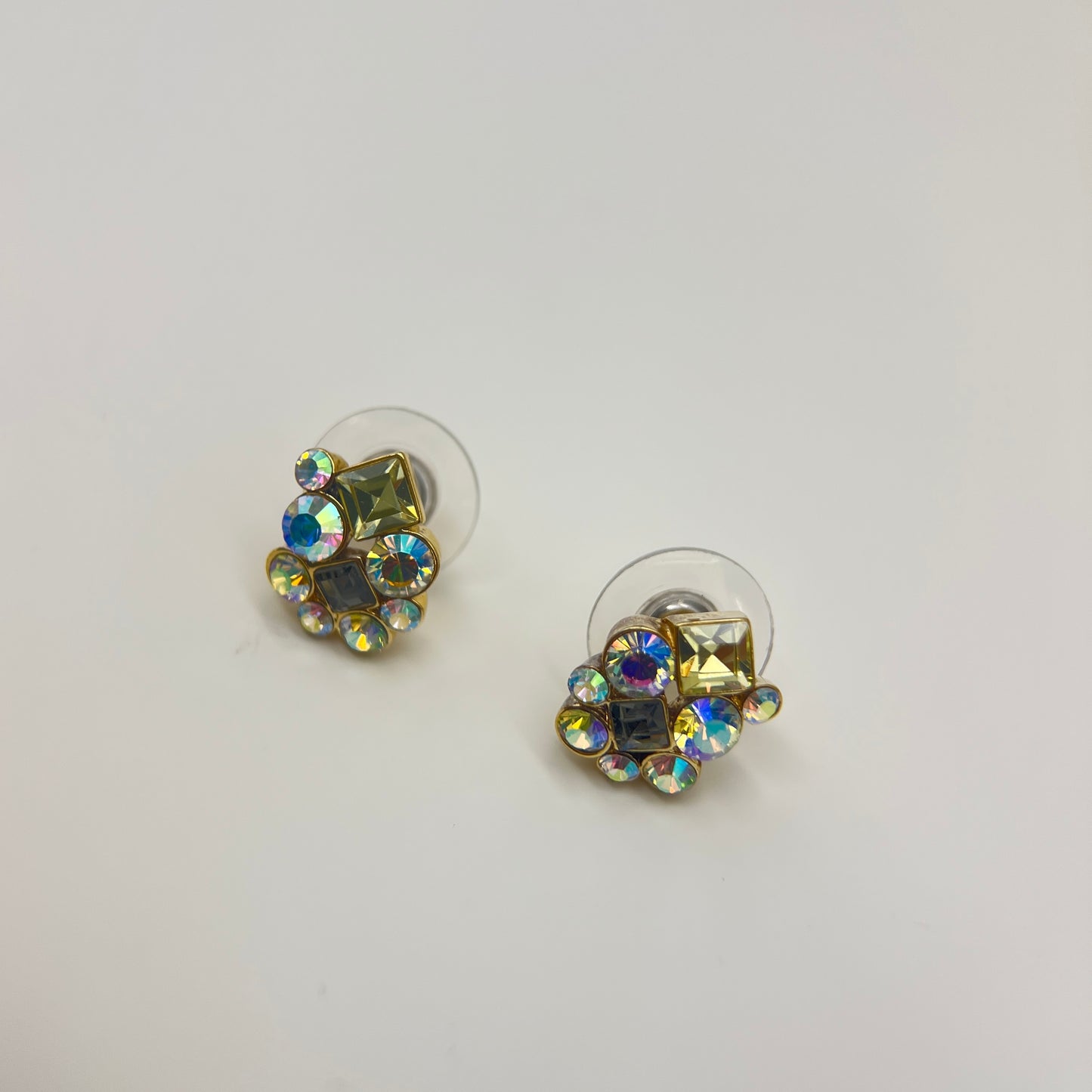 Givenchy Vintage Multi Color Stone Golden Earrings
