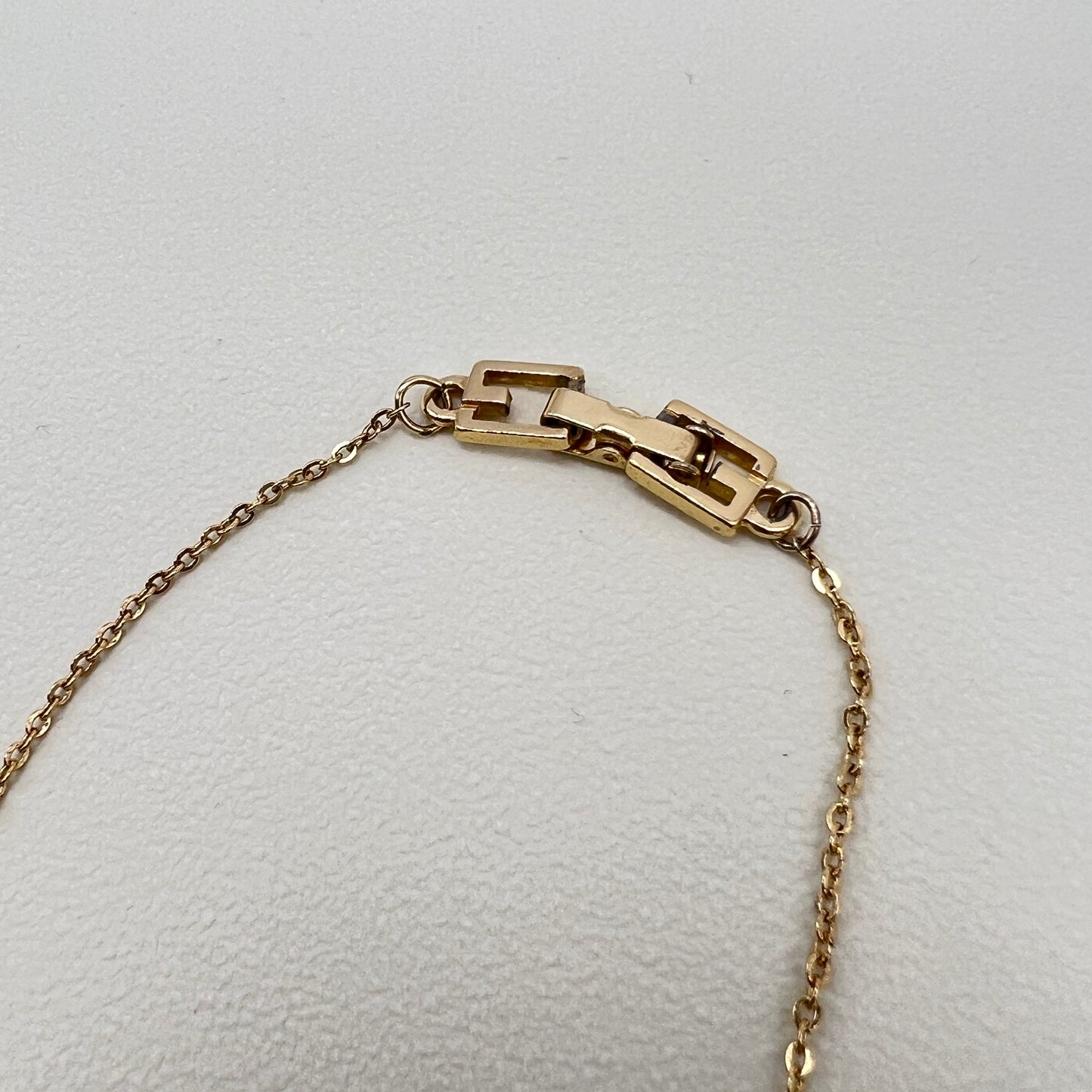 Givenchy Vintage G Logo With Rhinestone Golden Necklace