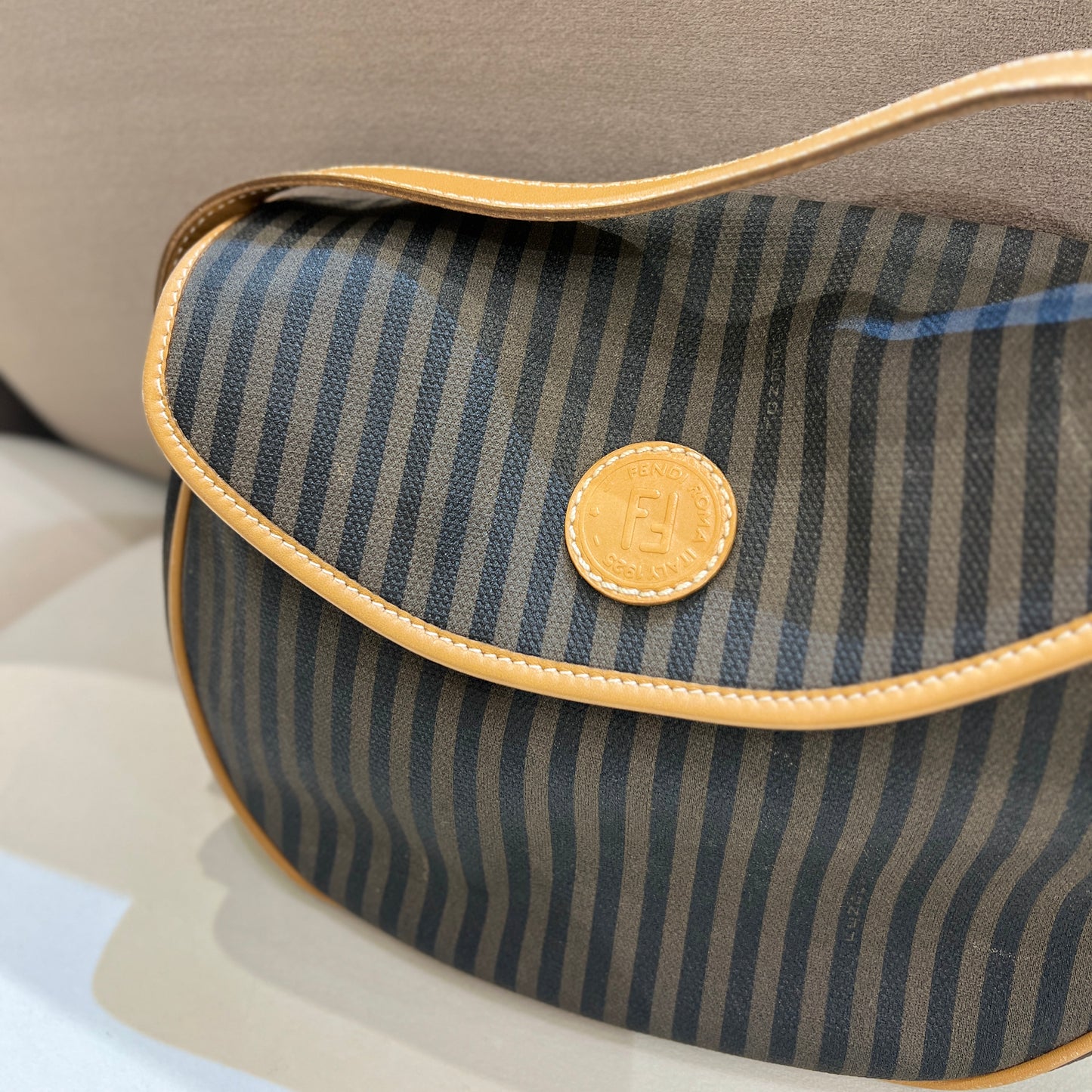 Fendi Vintage Pecan Pattern Shoulder Bag