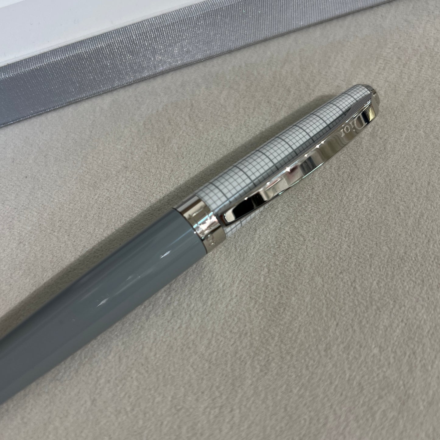 Christian Dior Vintage Blue Grey Ballpoint Pen