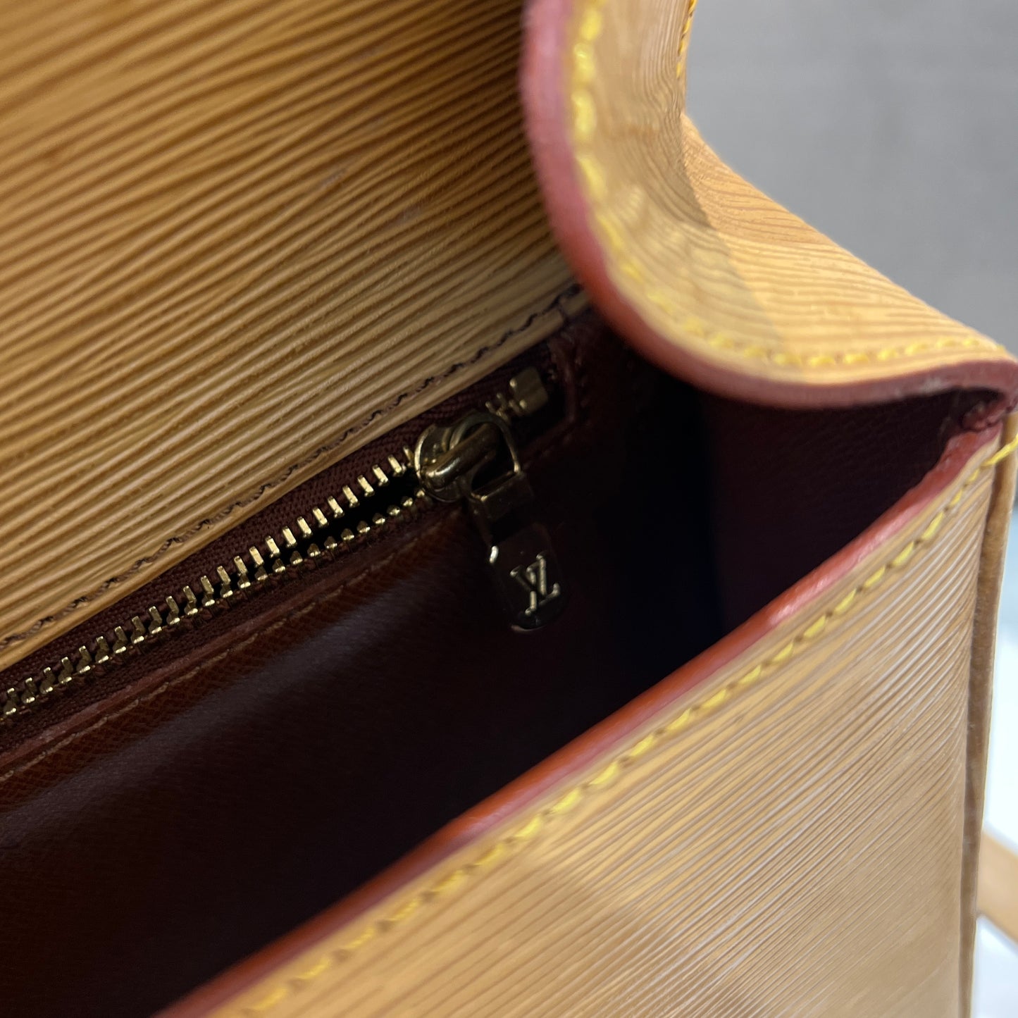 Louis Vuitton Vintage Yellow Epi Leather Saint Clair Should Bag