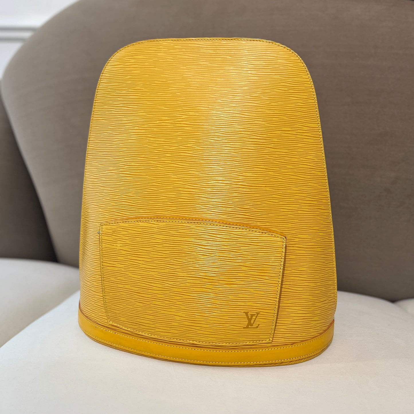 Louis Vuitton Vintage Yellow Epi Gobelins Backpack