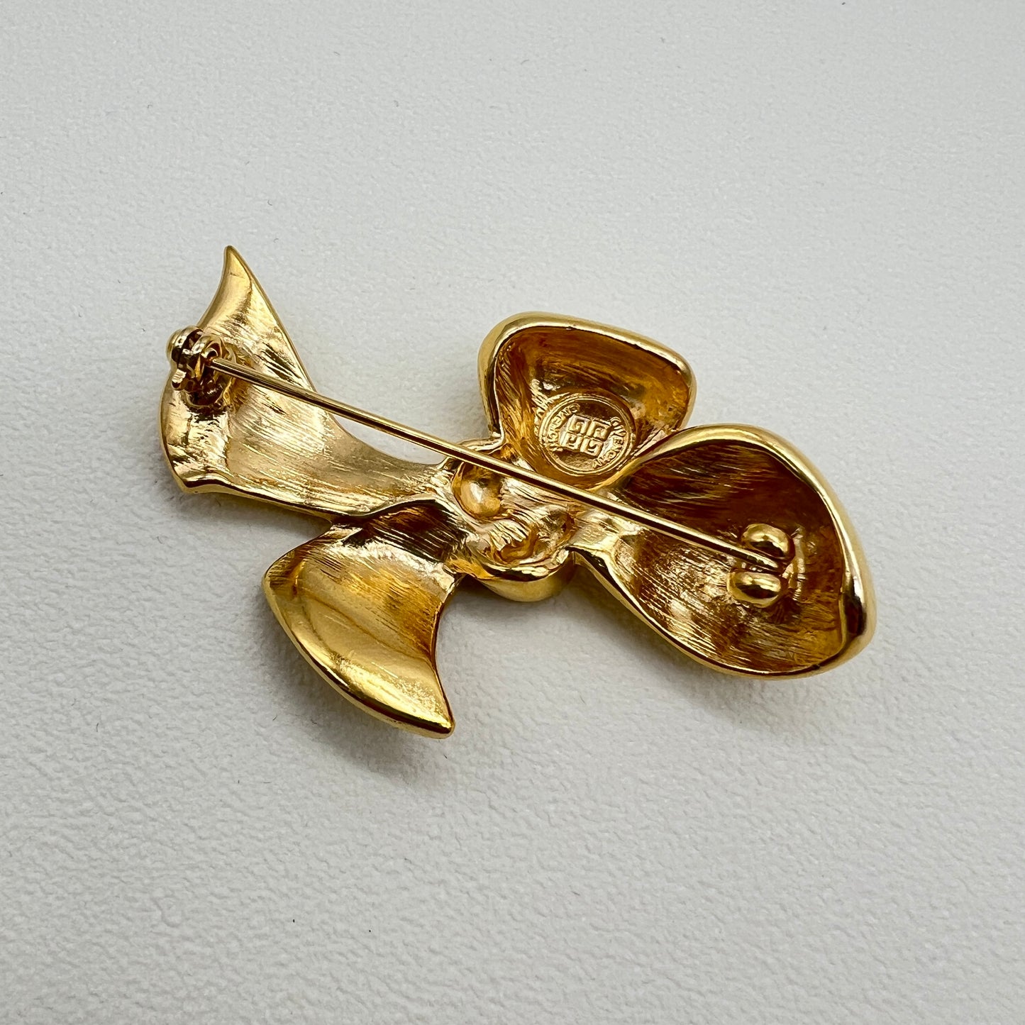 Givenchy Vintage Golden Ribbon Brooch