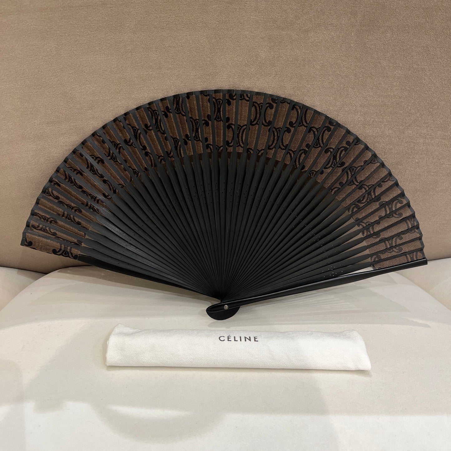 Celine 復古限量版折疊手扇