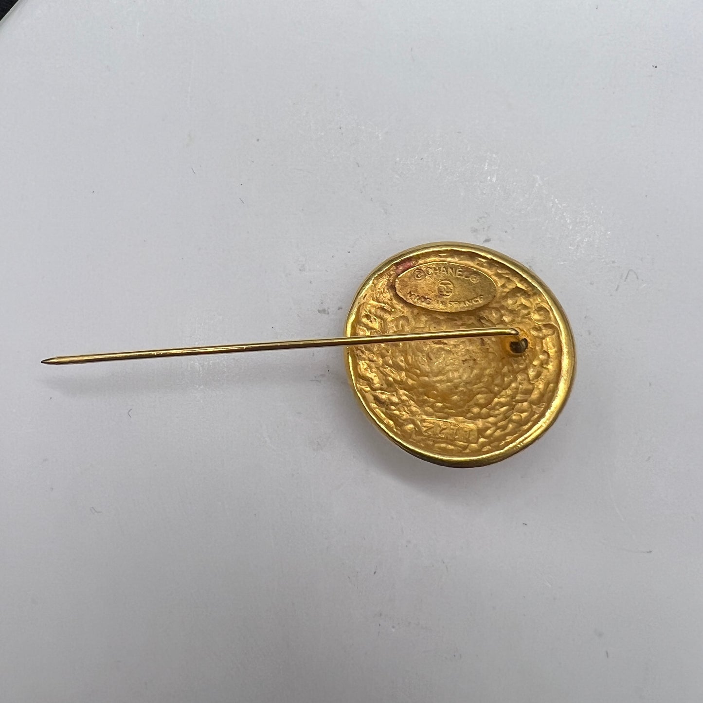 Chanel Vintage Golden Star Flower Pin Brooch