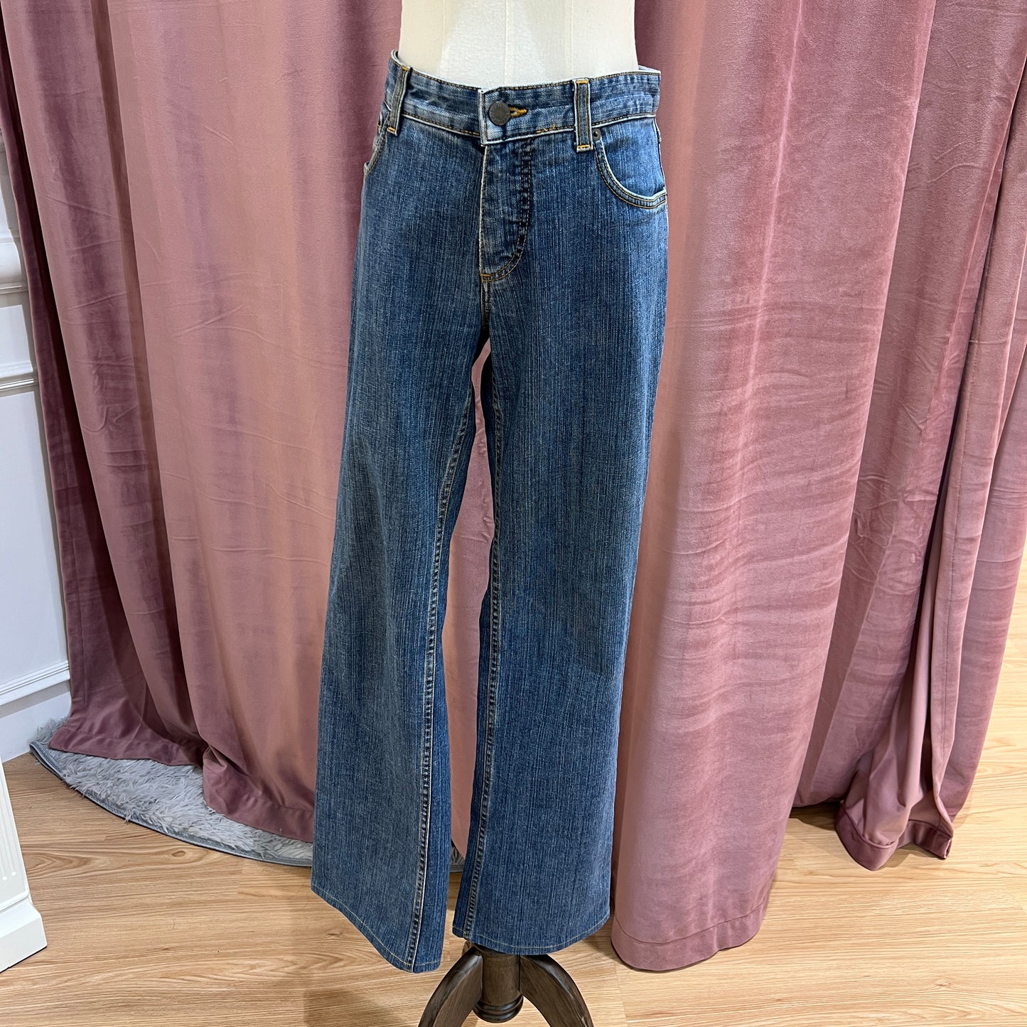 Louis Vuitton Vintage Low Waist Blue Jeans