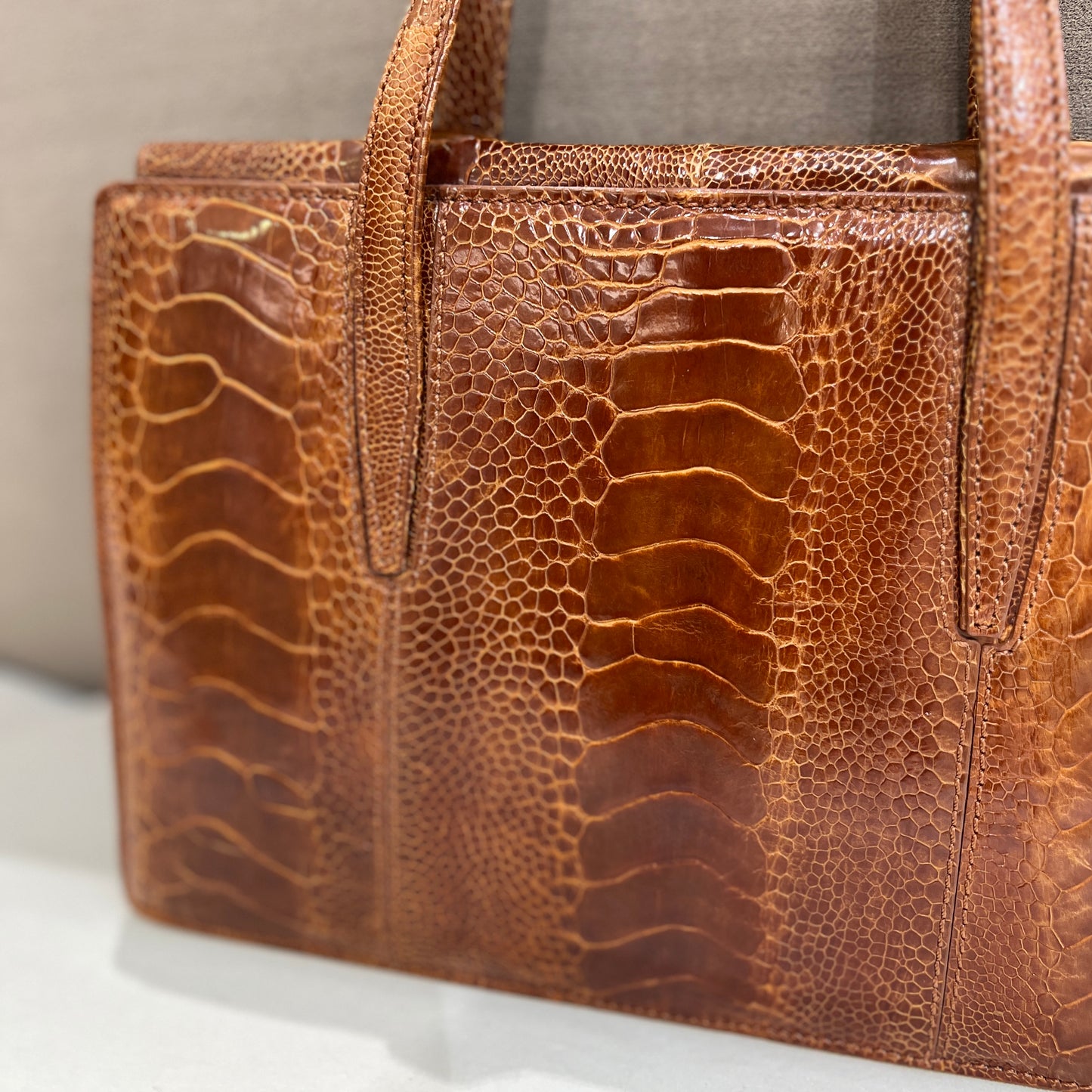 Loewe Vintage Brown Color Ostleg Handbag