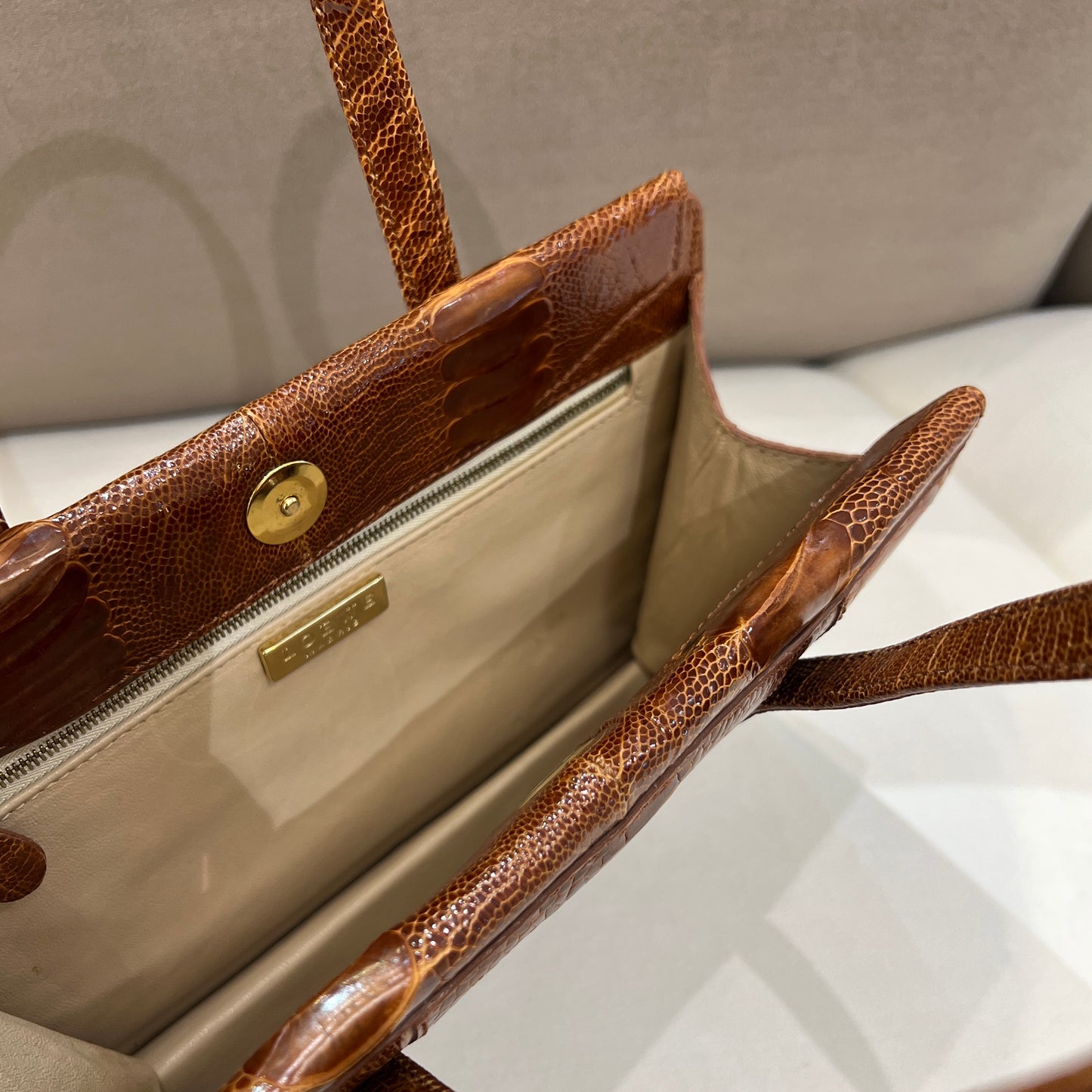 Loewe Vintage Brown Color Ostleg Handbag