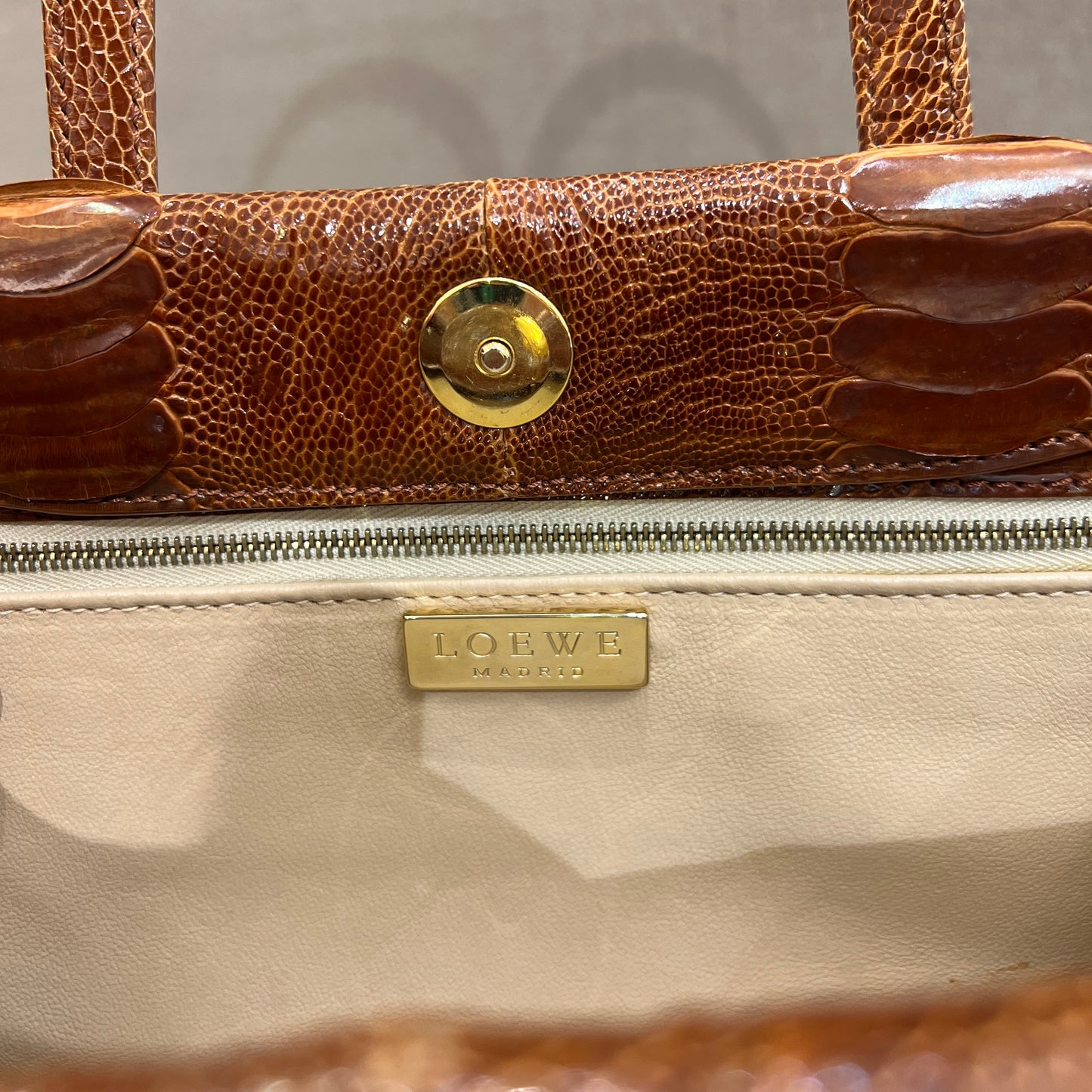 Loewe Vintage Brown Color Ostleg Handbag