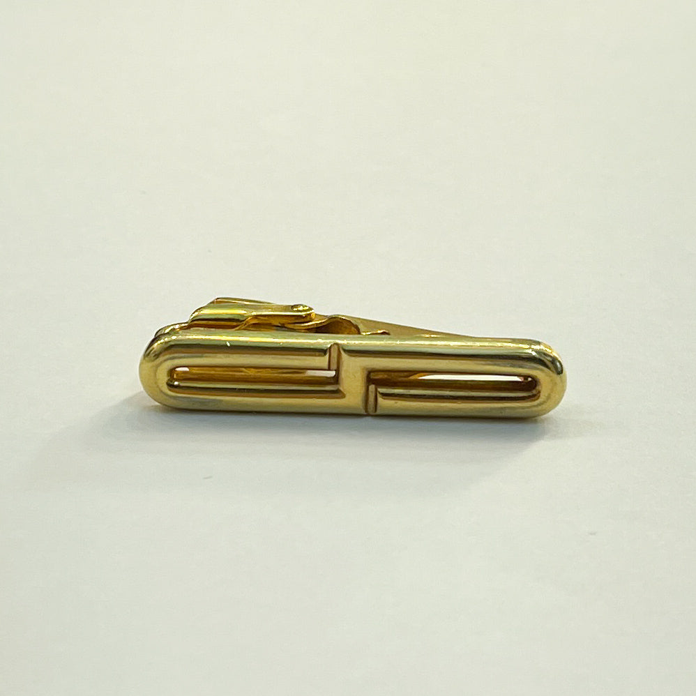 Christian Dior Vintage CD Logo Golden Tie Clip