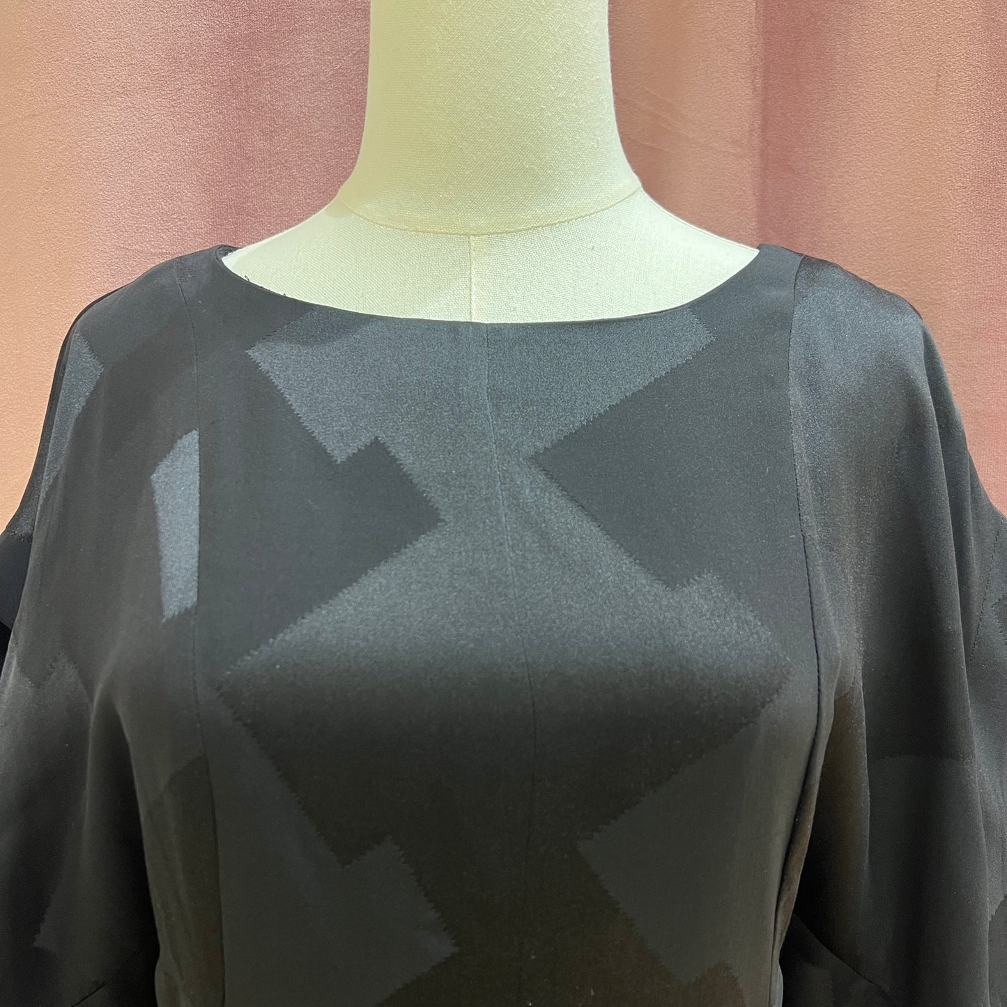 Balenciaga Vintage Black Silk Dress