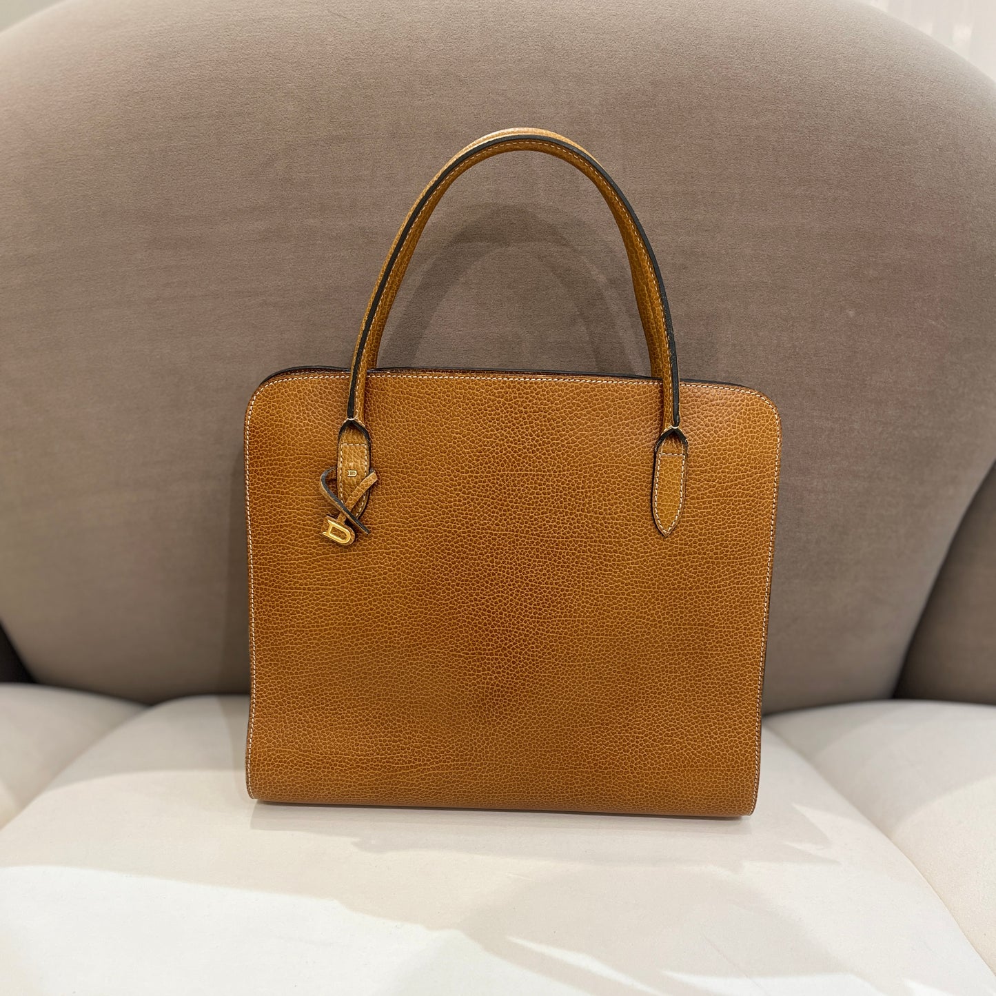 Delvaux Vintage Brown Leather Handbag