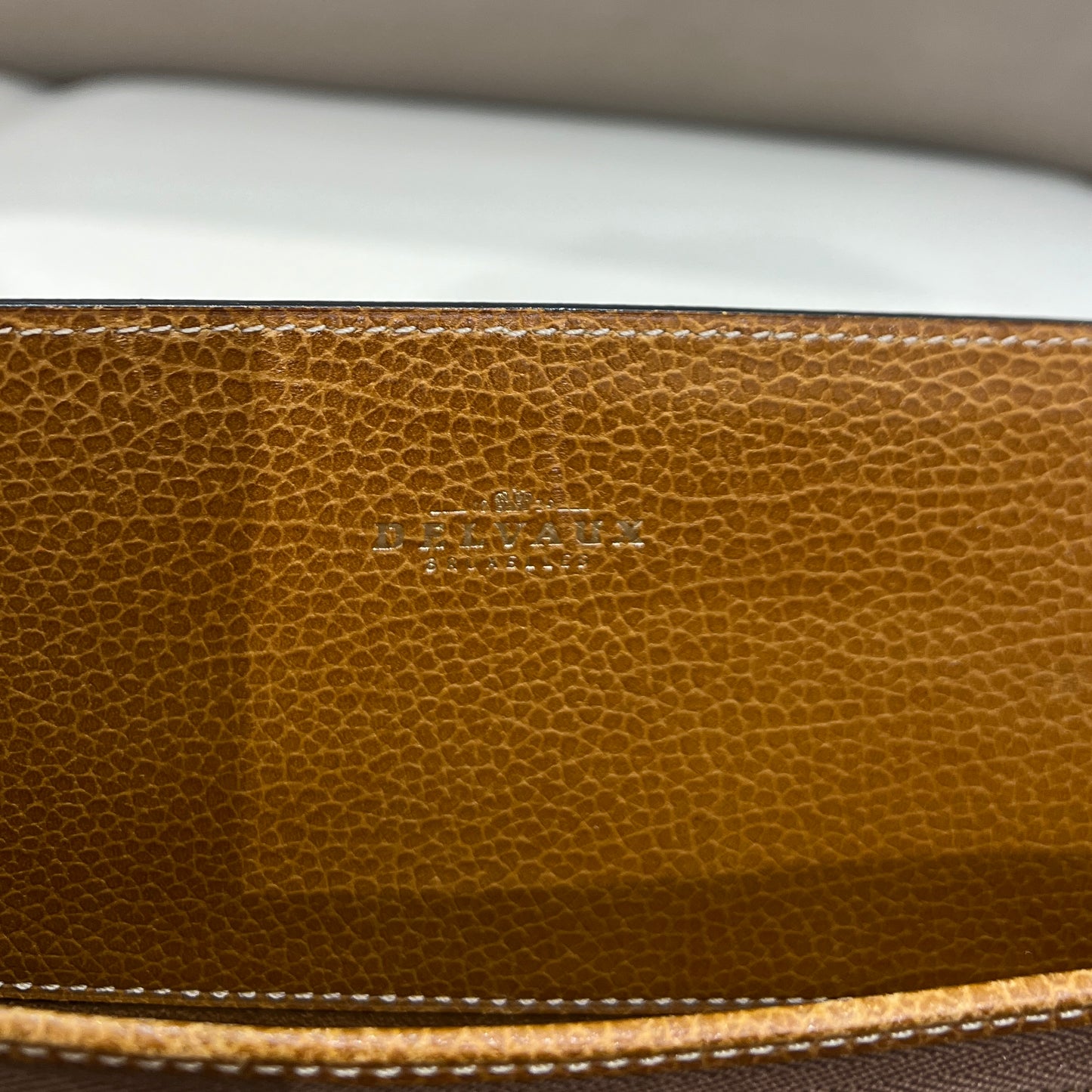 Delvaux Vintage Brown Leather Handbag