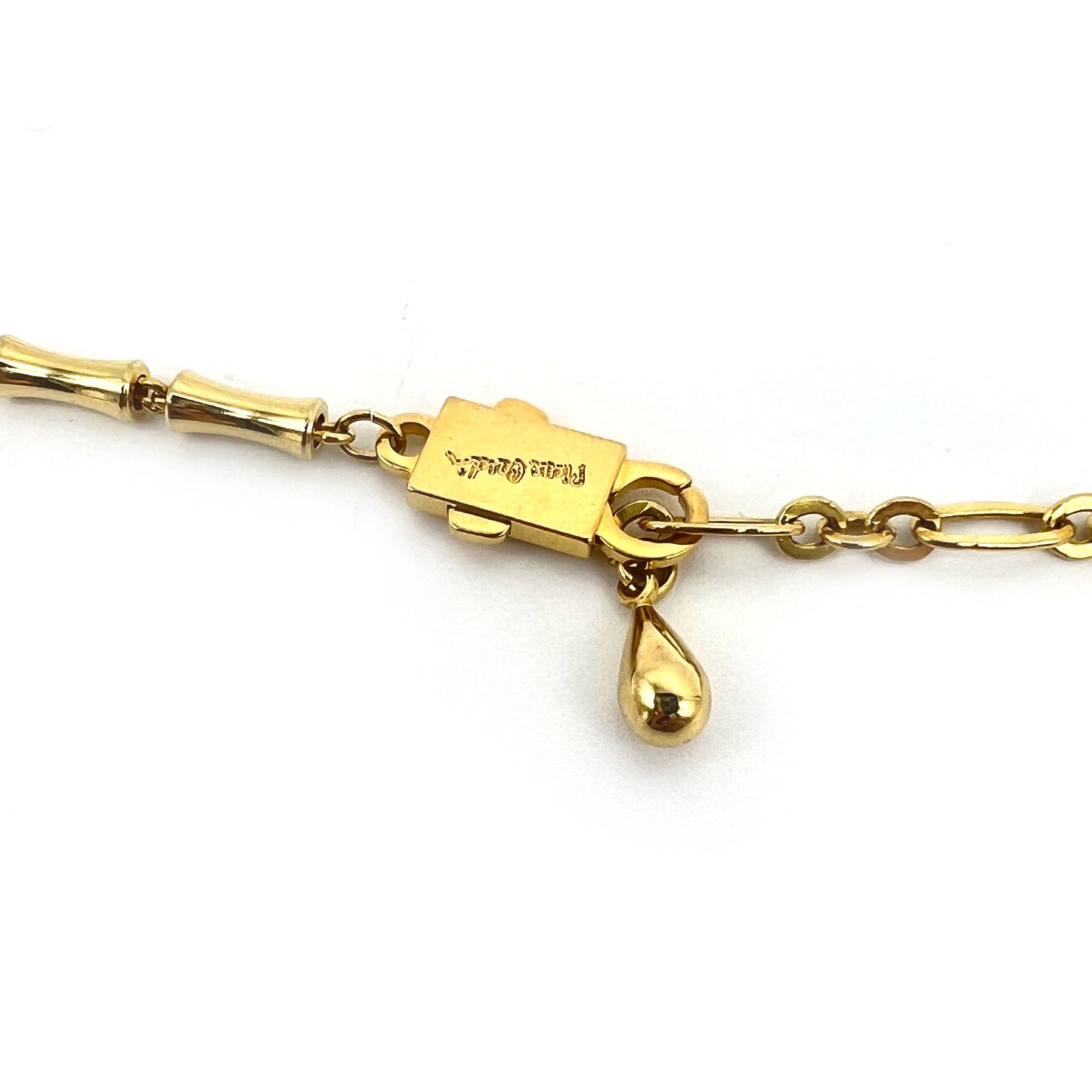 Pierre Cardin Vintage Black With Golden Circle Necklace