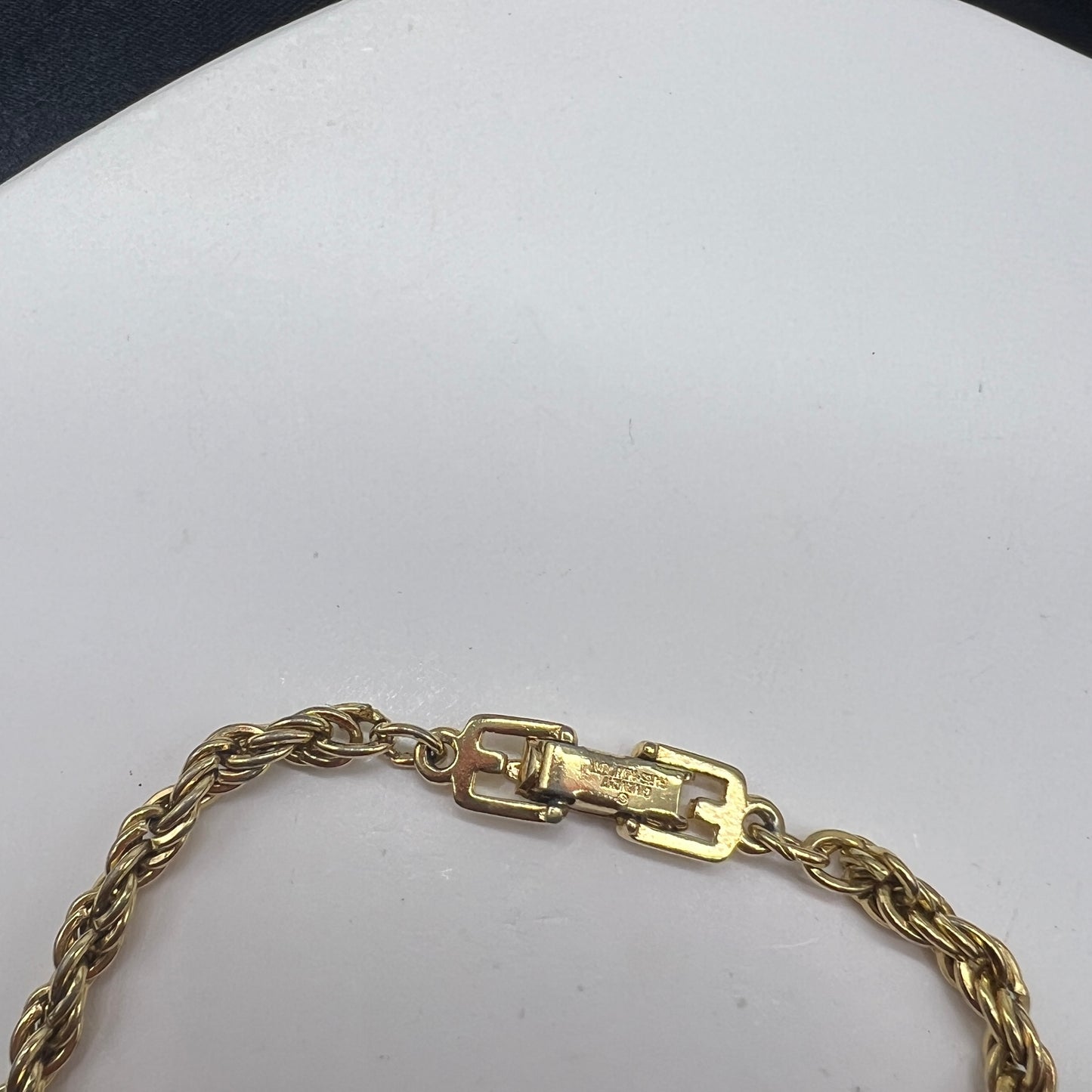 Givenchy Vintage Gg Logo Golden Bracelet