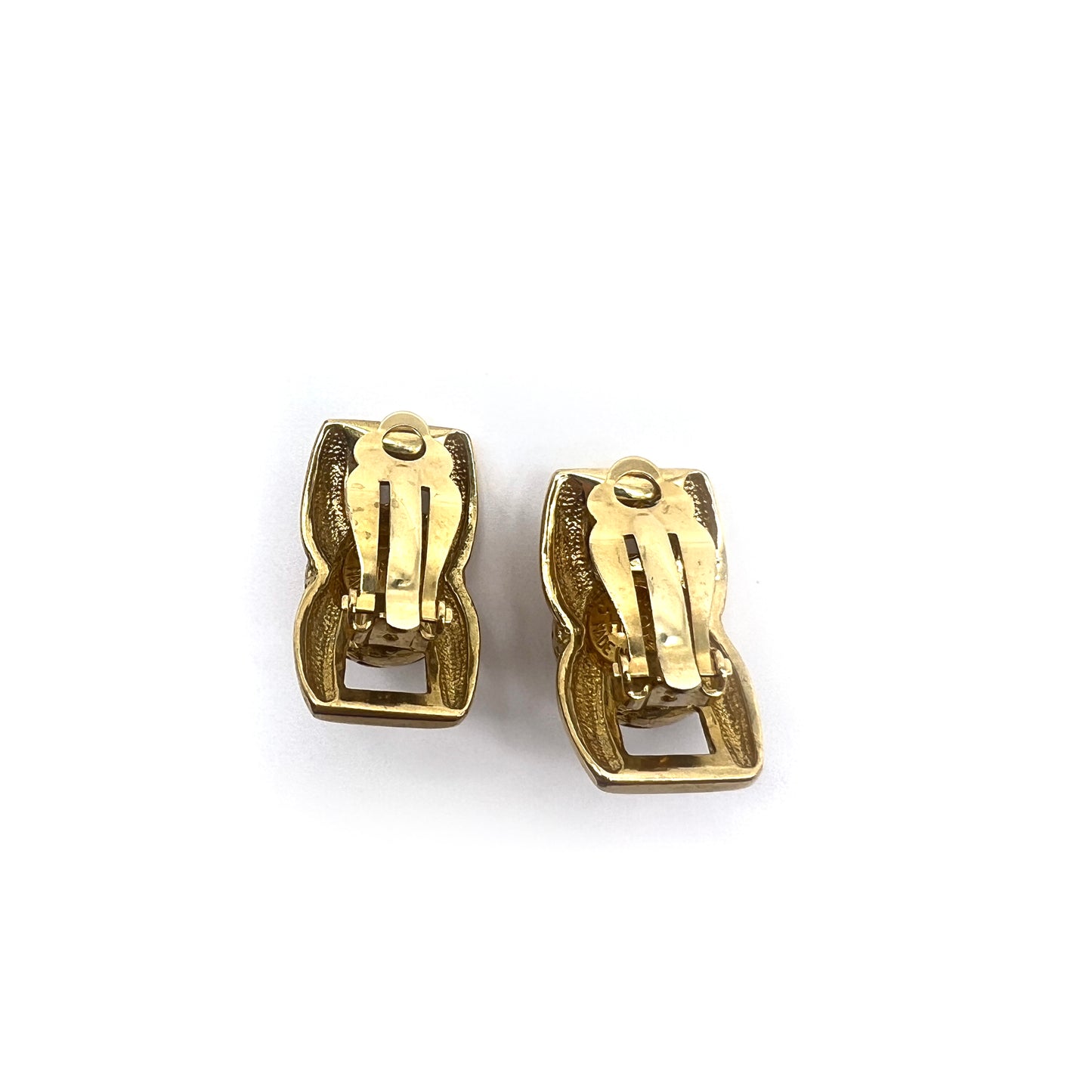 Celine Vintage Star Ball Golden Clip-On Earrings