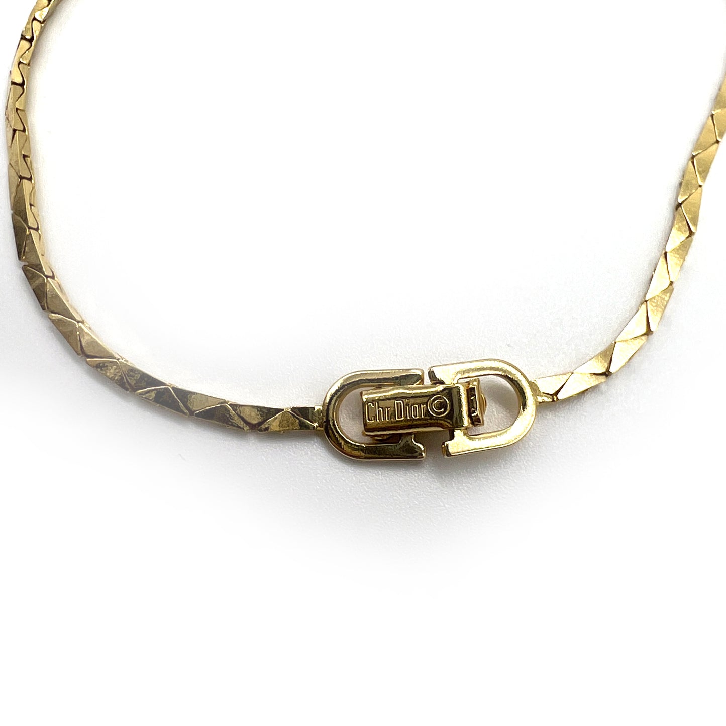 Christian Dior Vintage Rhinestone Golden Bracelet