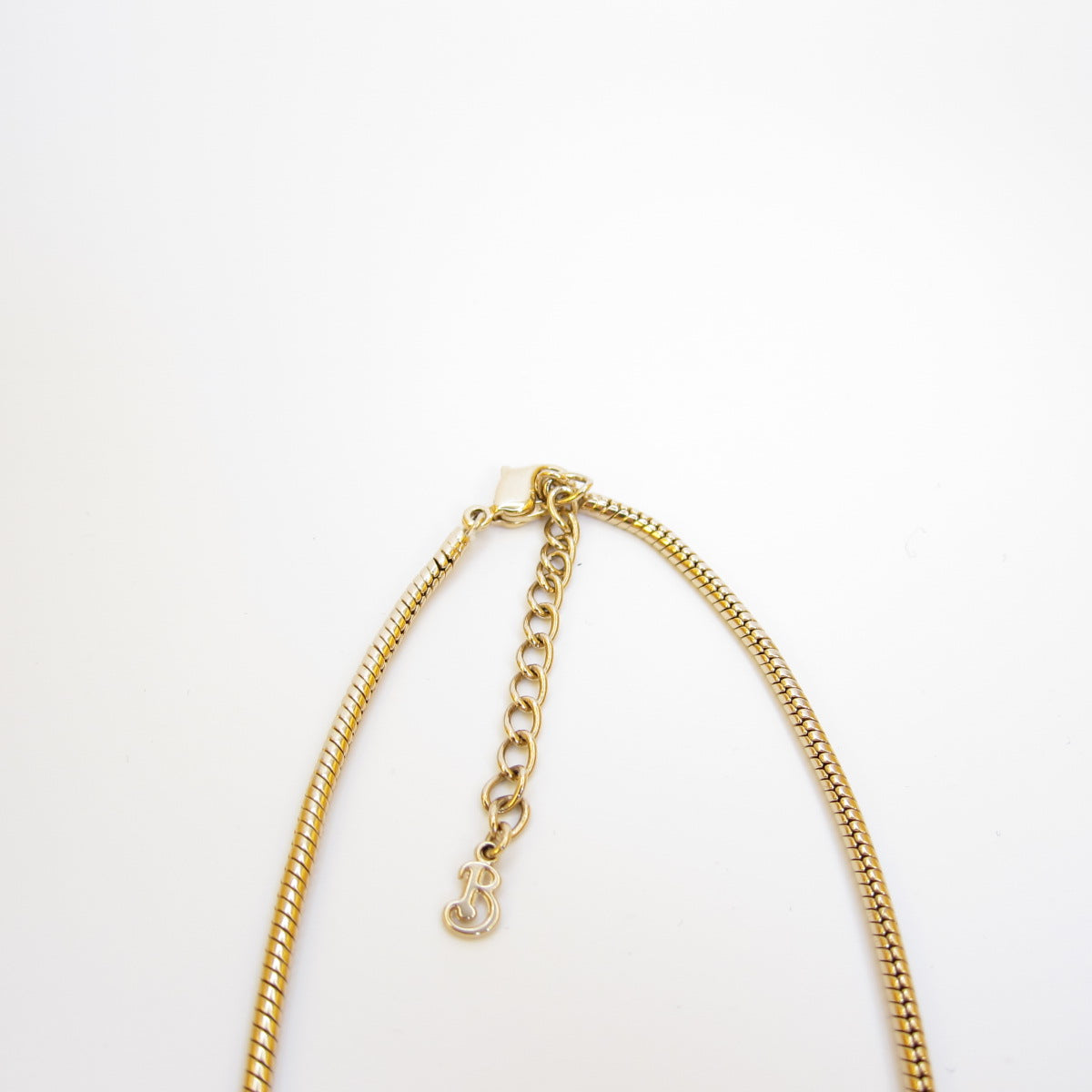 Burberry Vintage Check And Rhinestone Golden Necklace