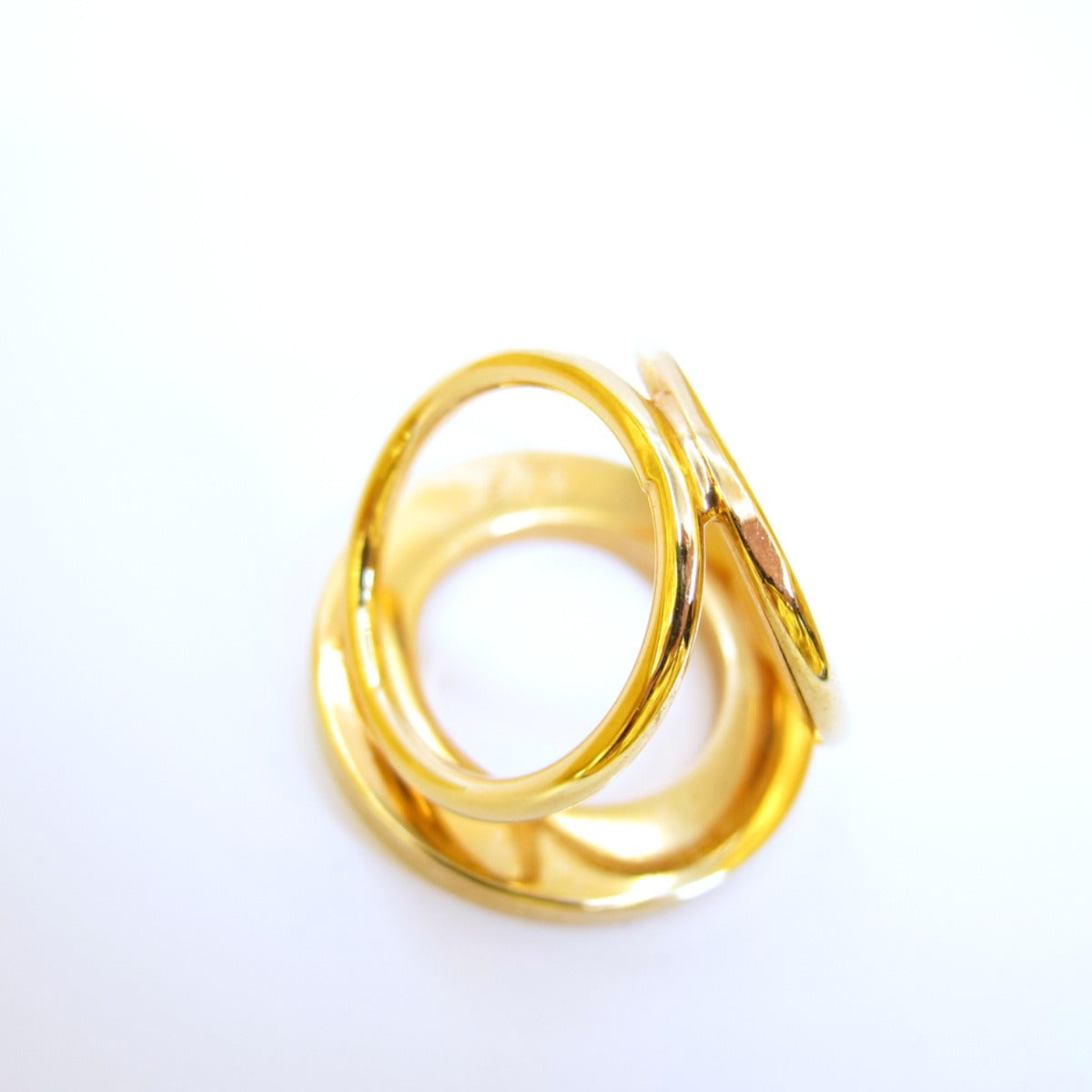 Celine Vintage Celine Logo Golden Scarf Ring