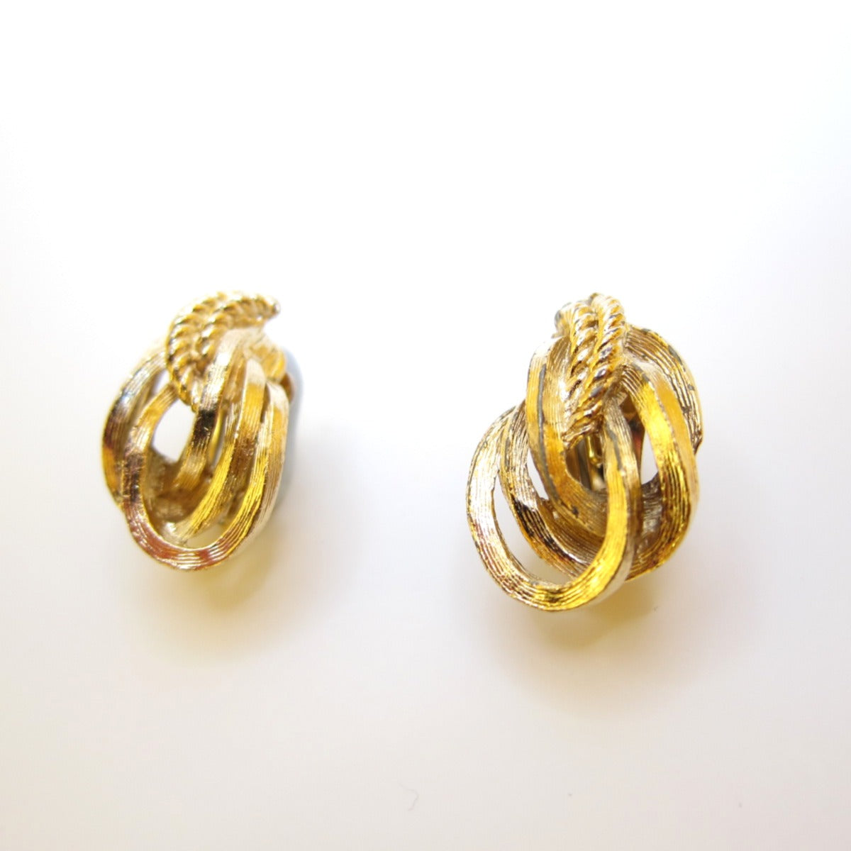 Christian Dior Vintage Stylish Golden Clip-on Earrings