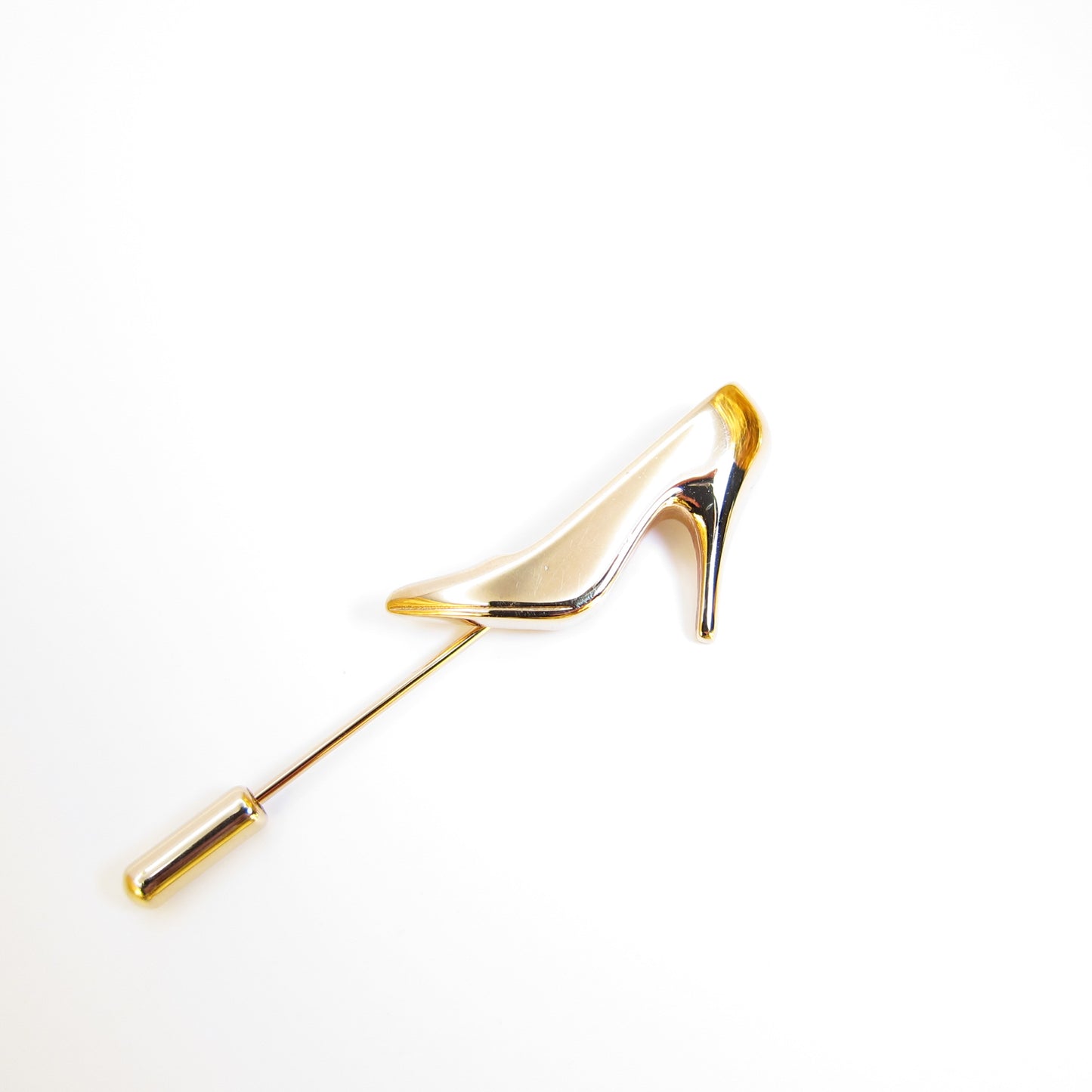 Ferragamo Vintage High Heel Golden Brooch