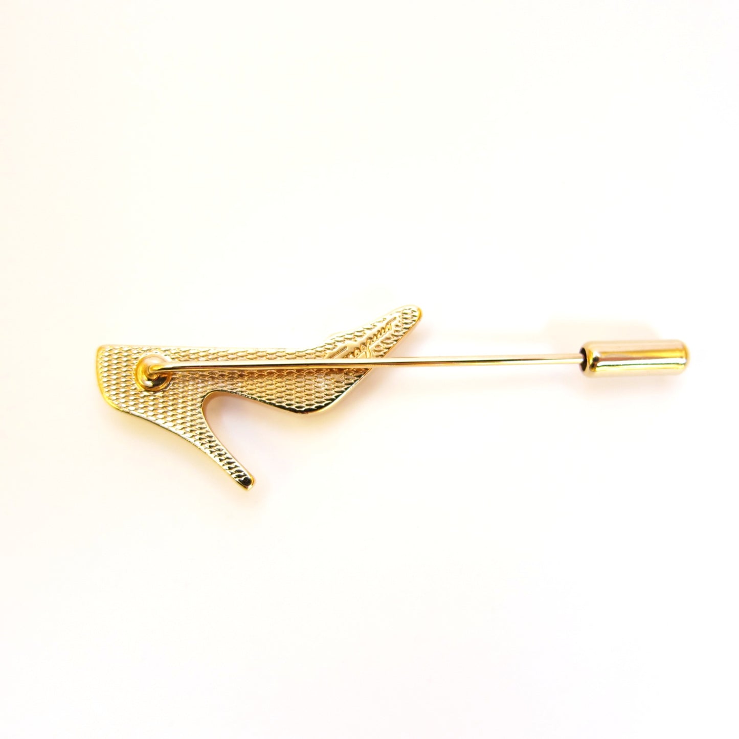 Ferragamo Vintage High Heel Golden Brooch