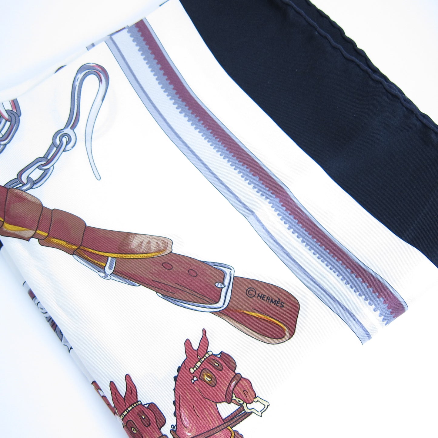 Hermes Vintage Equipages Silk Scarf