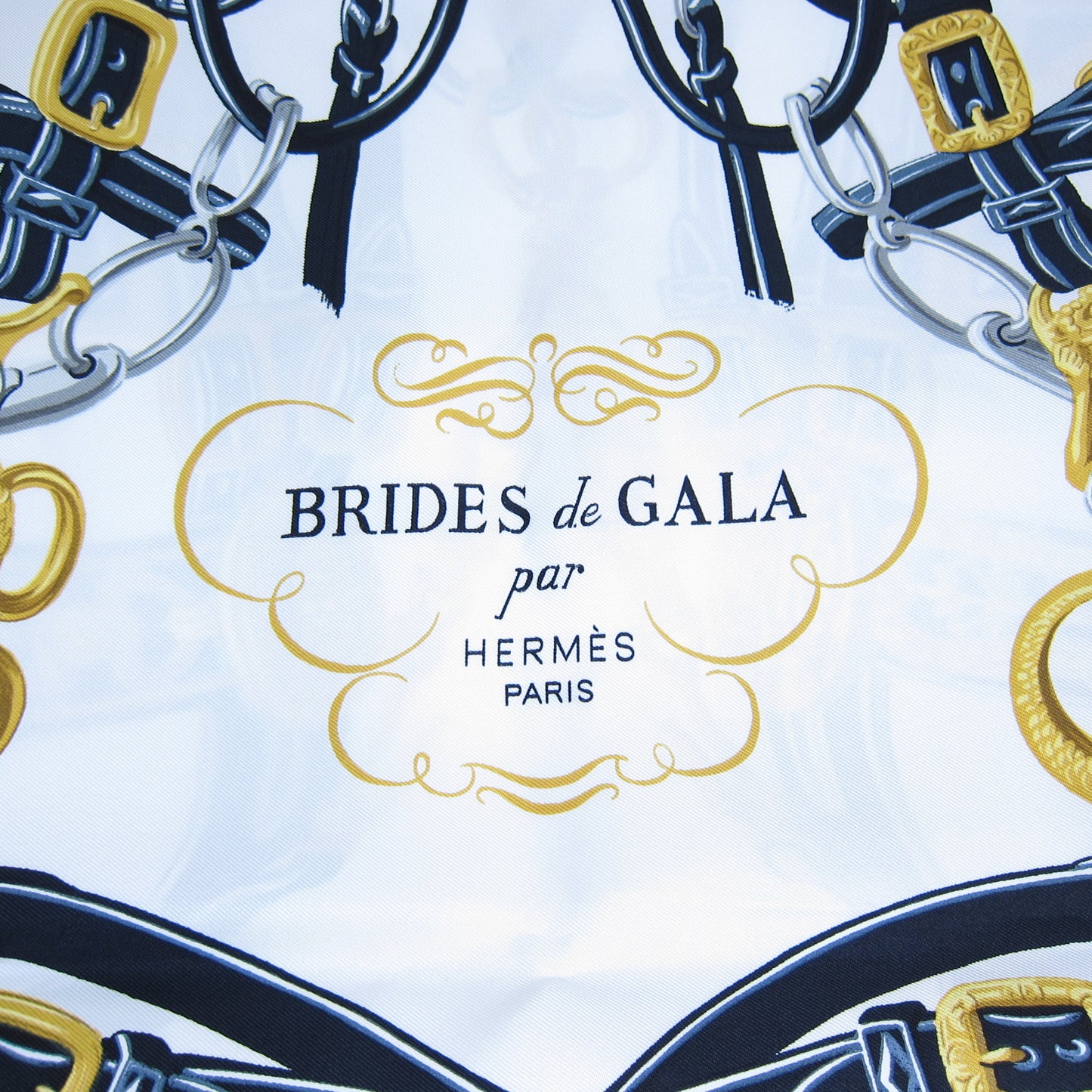 Hermes Vintage Brides De Gala Silk Scarf