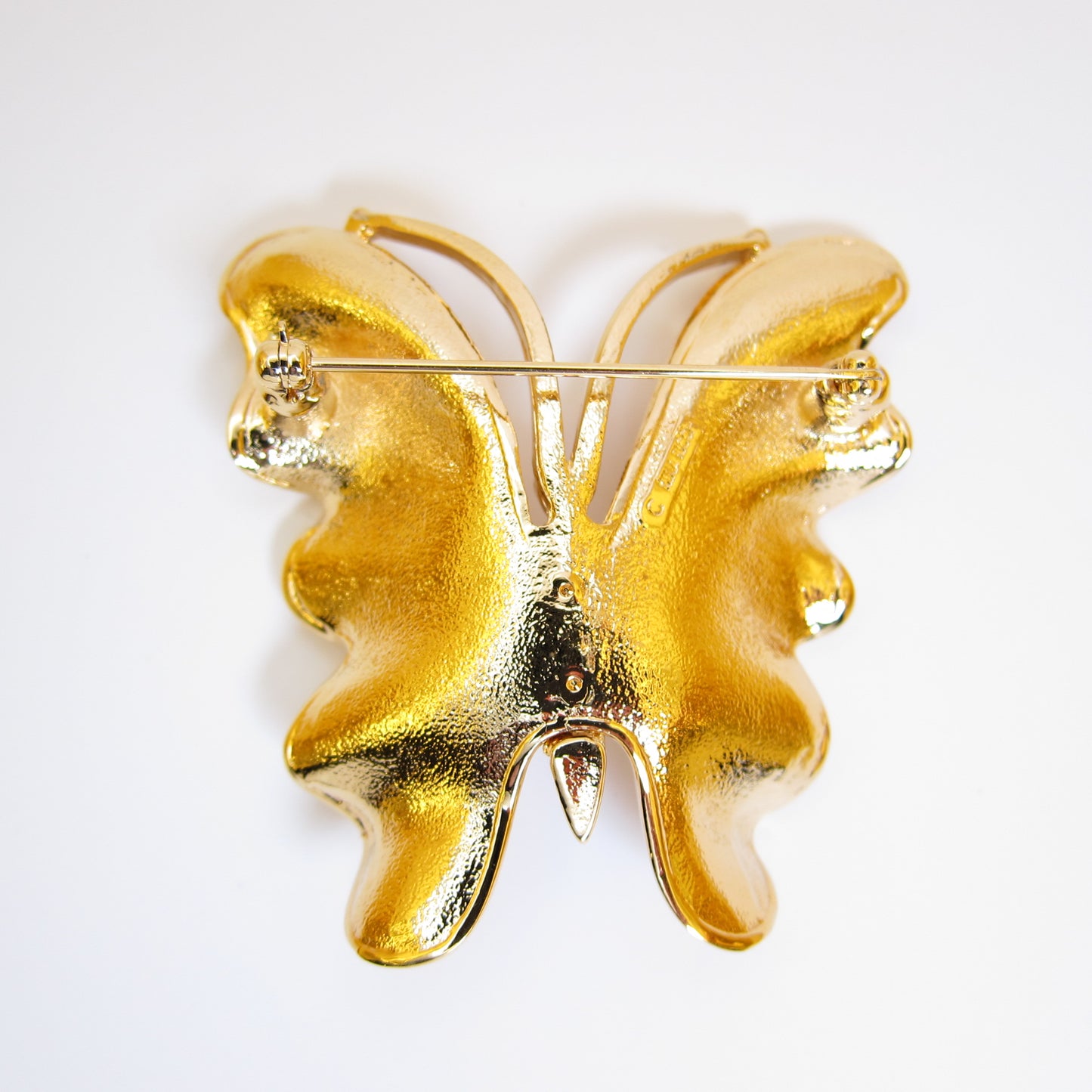 Nina Ricci Vintage Butterfly Motif Golden Brooch
