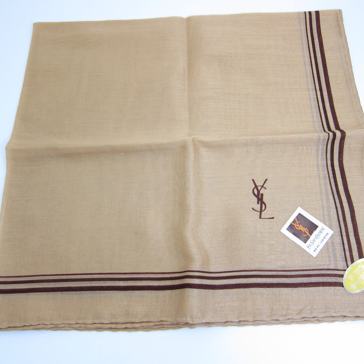 Yves Saint Laurent Vintage Unused Handkerchief