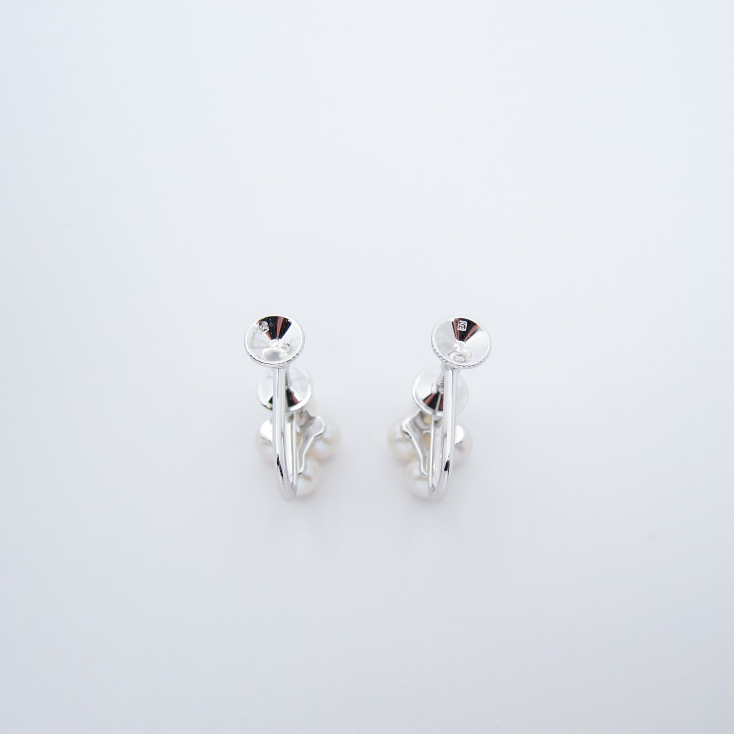 Mikimoto Vintage Akoya Pearl Silver Clip-on Earrings