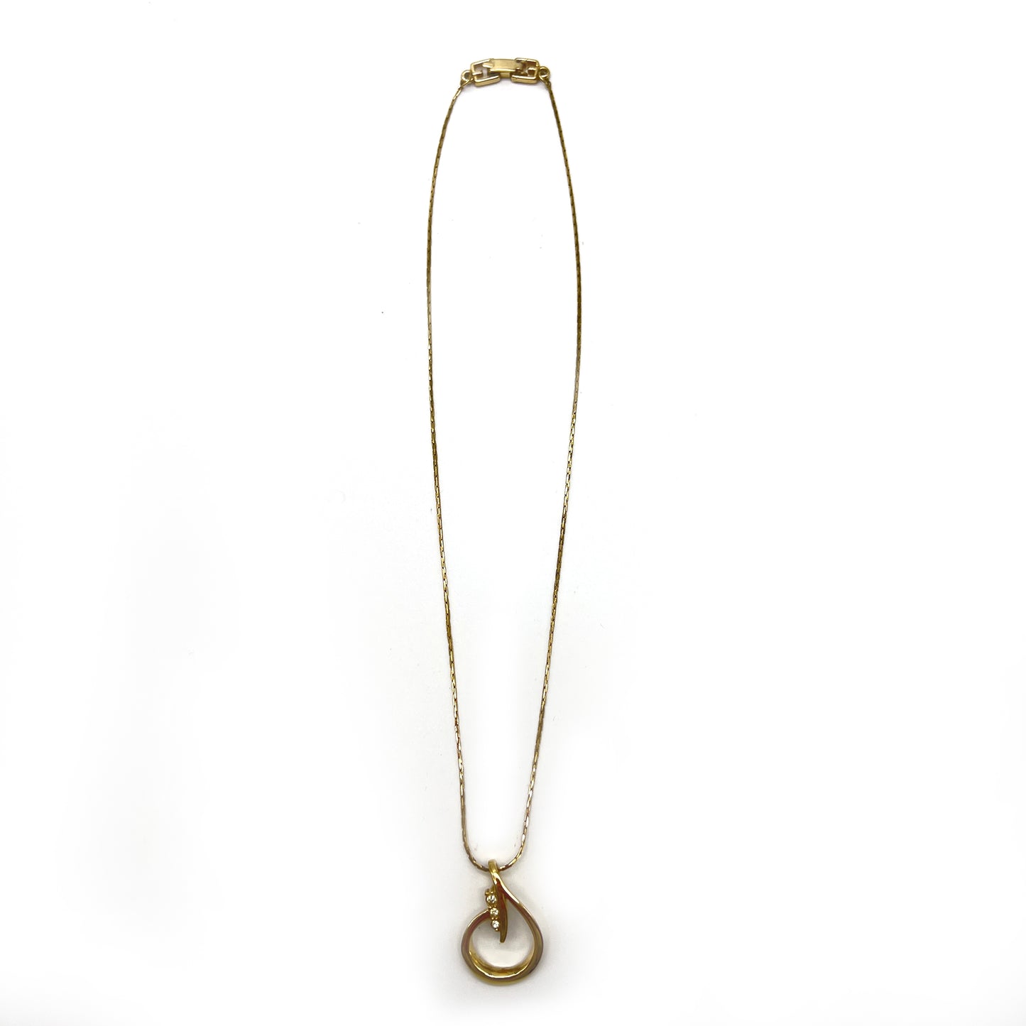 Givenchy Vintage Rhinestone Golden Necklace