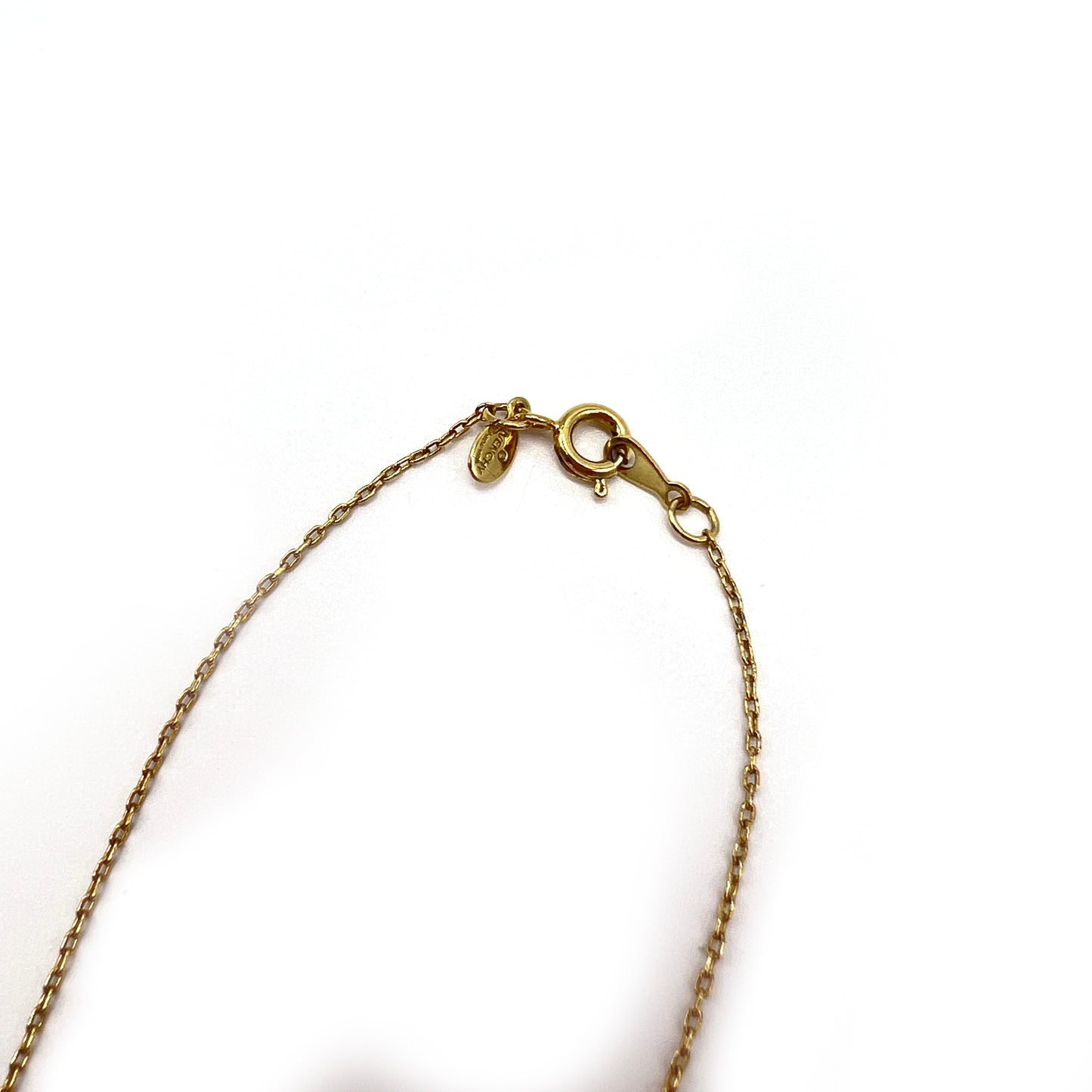 Givenchy Vintage Double G Logo With Rhinestone Golden Necklace
