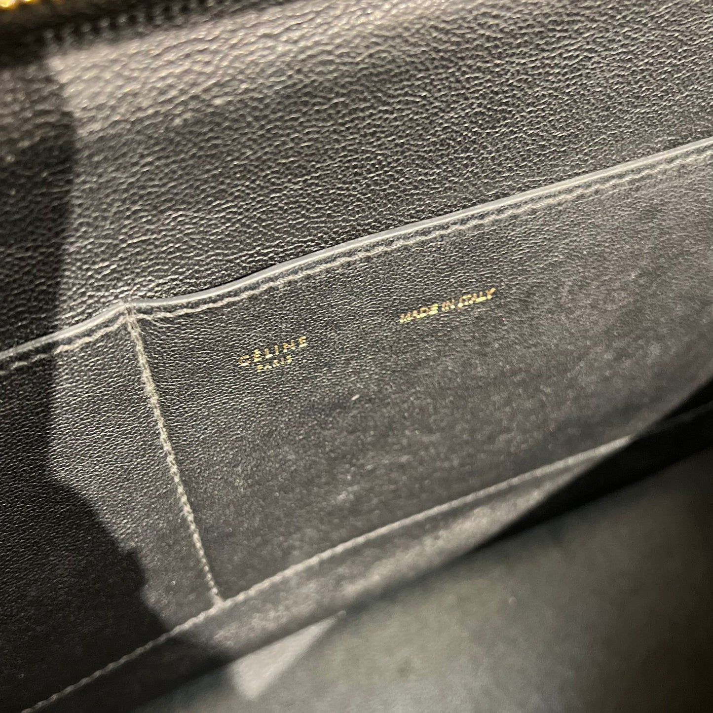 Celine Vintage 2 Way Bag With Two Black Leather Handbag