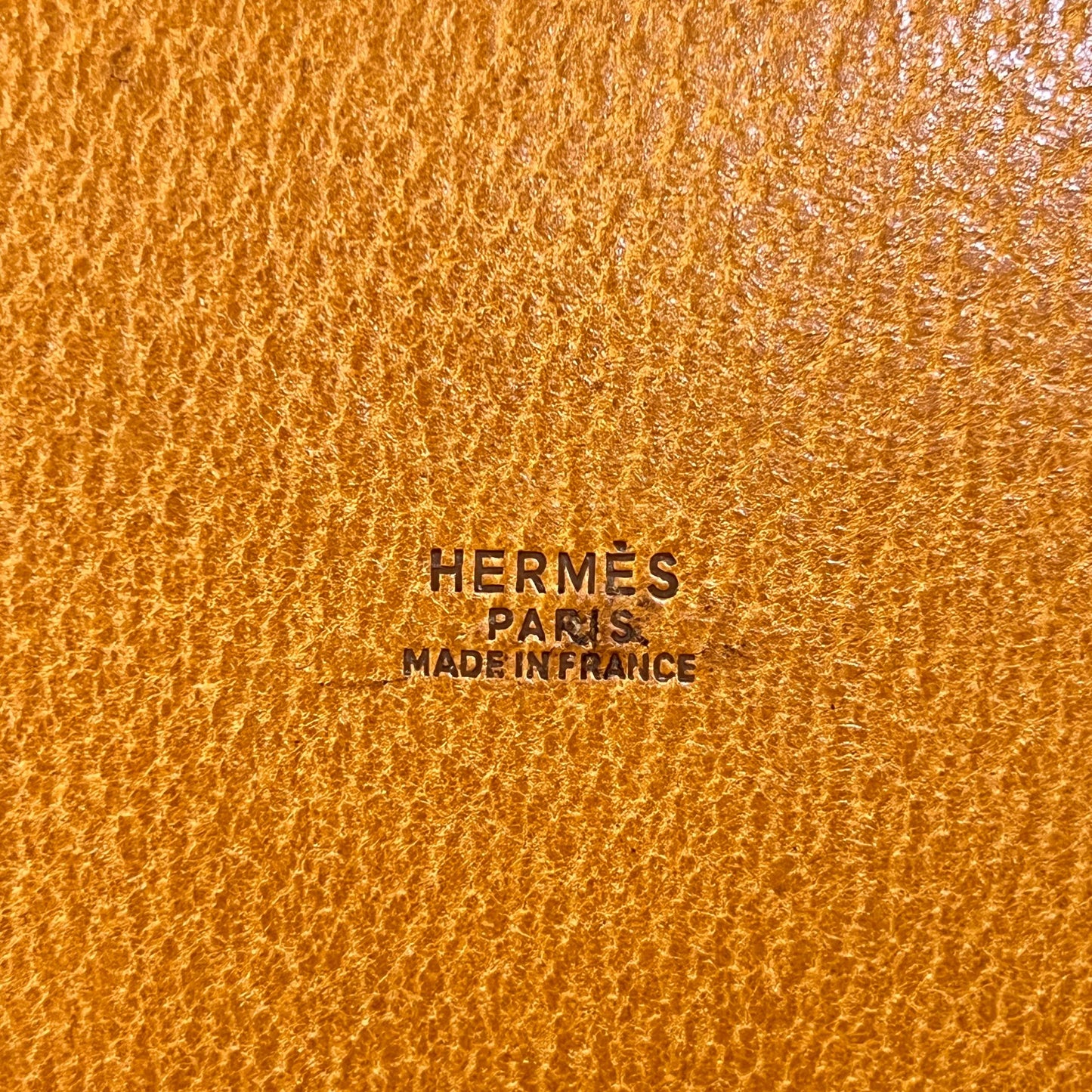 Hermès Vintage Market Gm Drawstring Shoulder Bag Toile H Canvas & Leather Beige Caramel 1993
