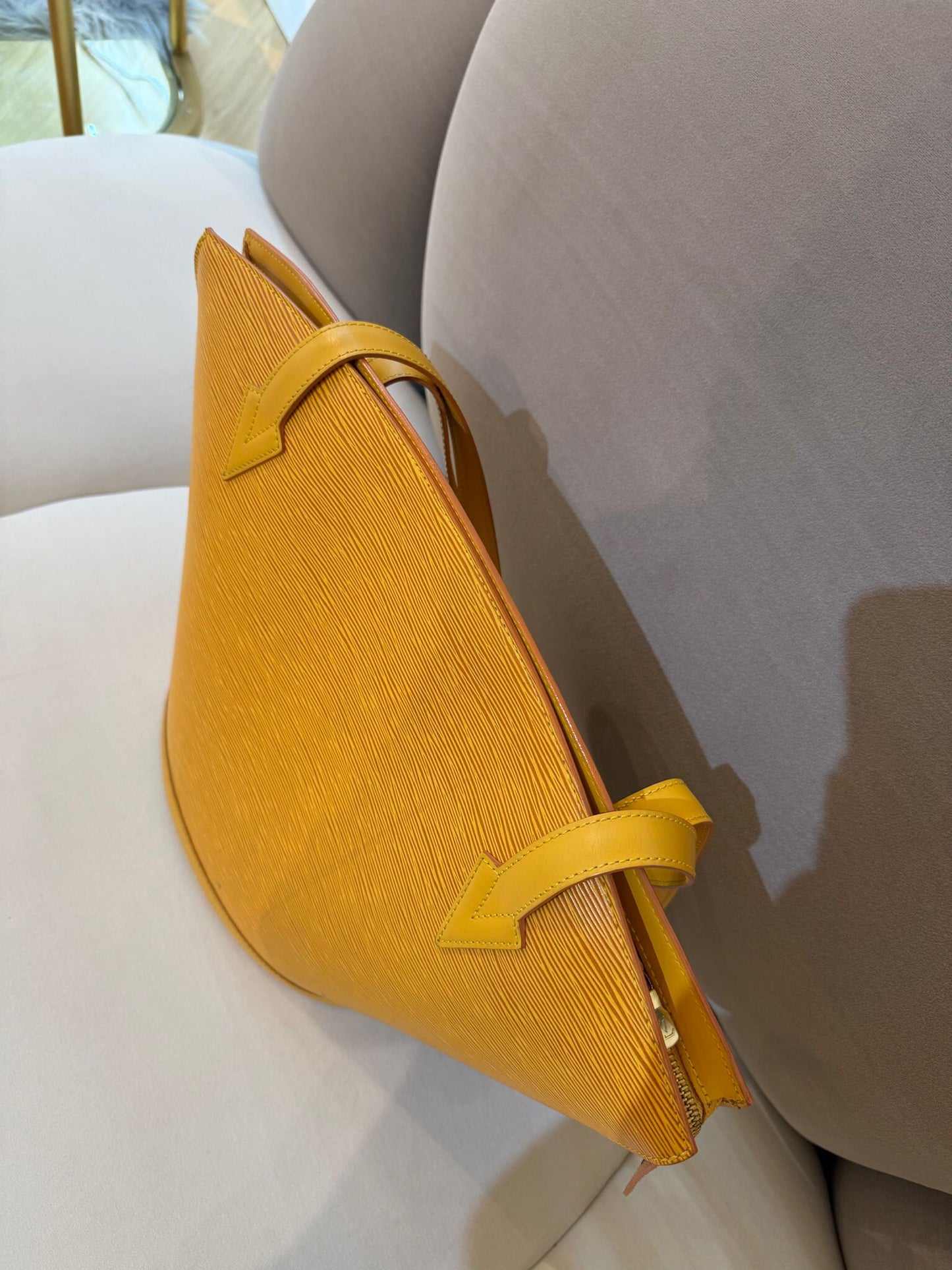 Louis Vuitton Vintage Saint Jacques Shopping Tassili Yellow Epi Tote Bag