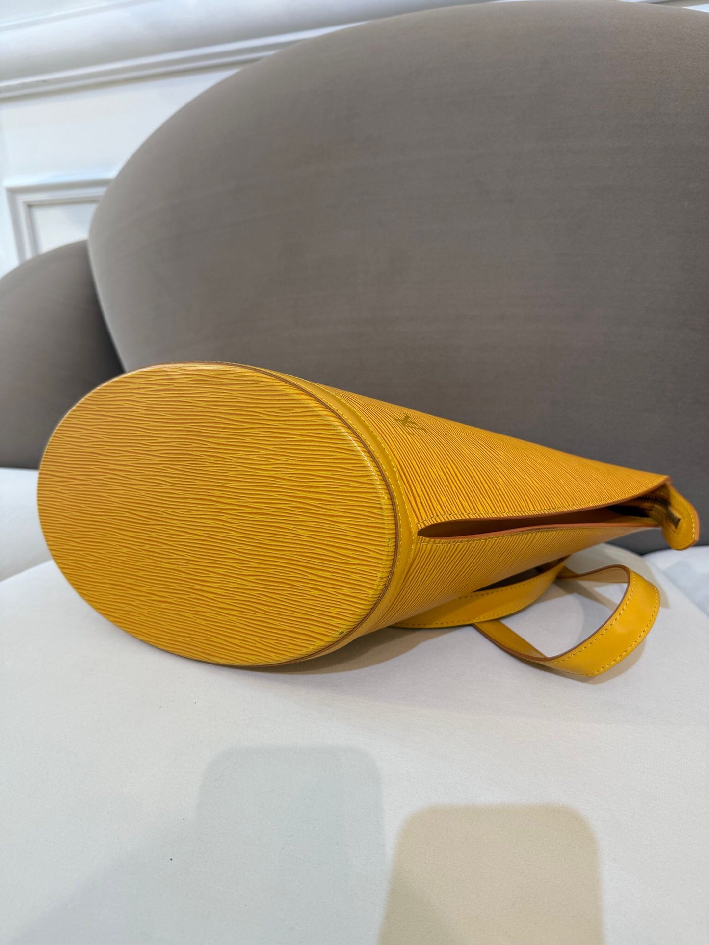 Louis Vuitton Vintage Saint Jacques Shopping Tassili Yellow Epi Tote Bag