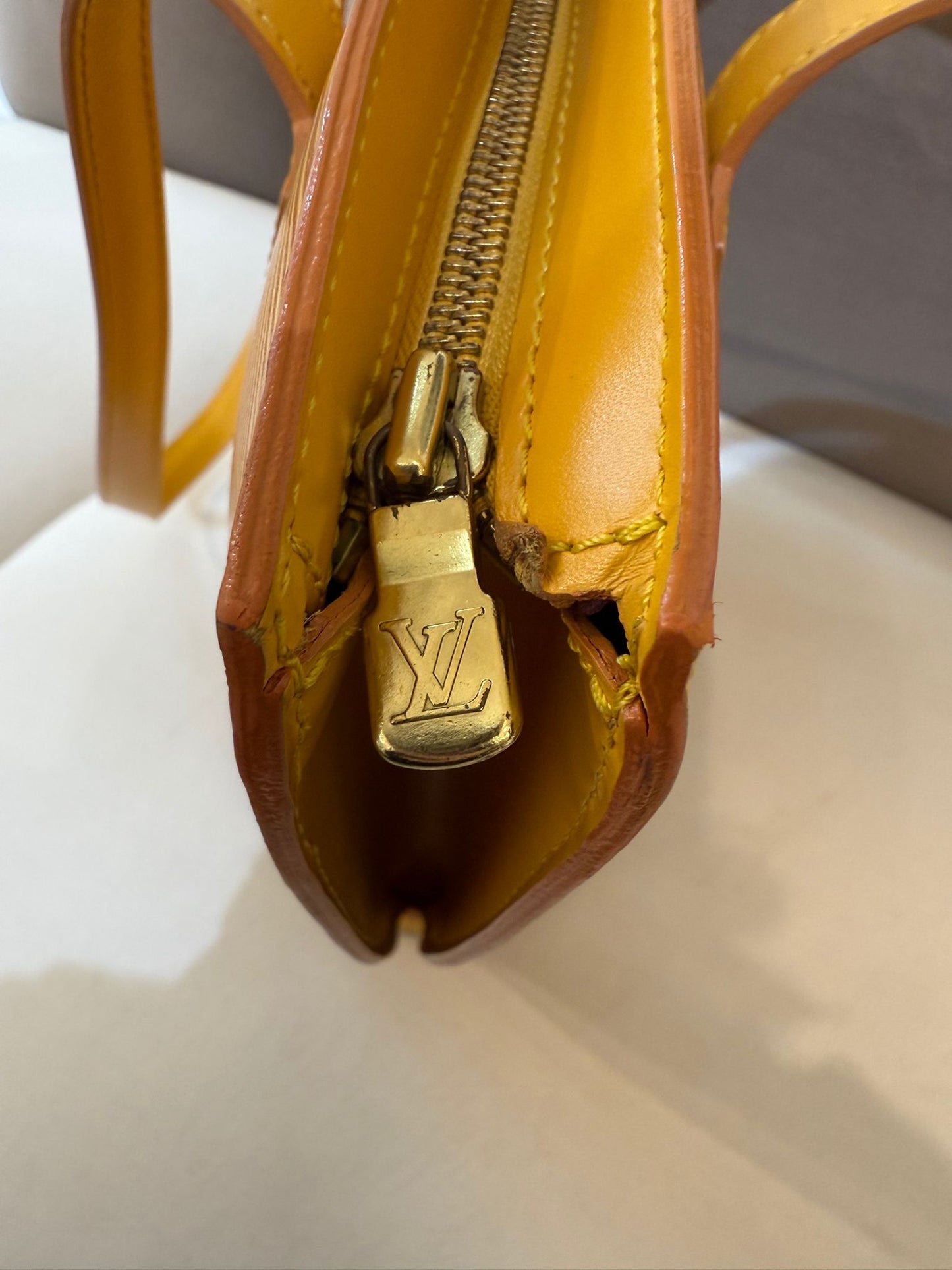 Louis Vuitton Vintage Saint Jacques Shopping Tassili Yellow Epi Tote Bag