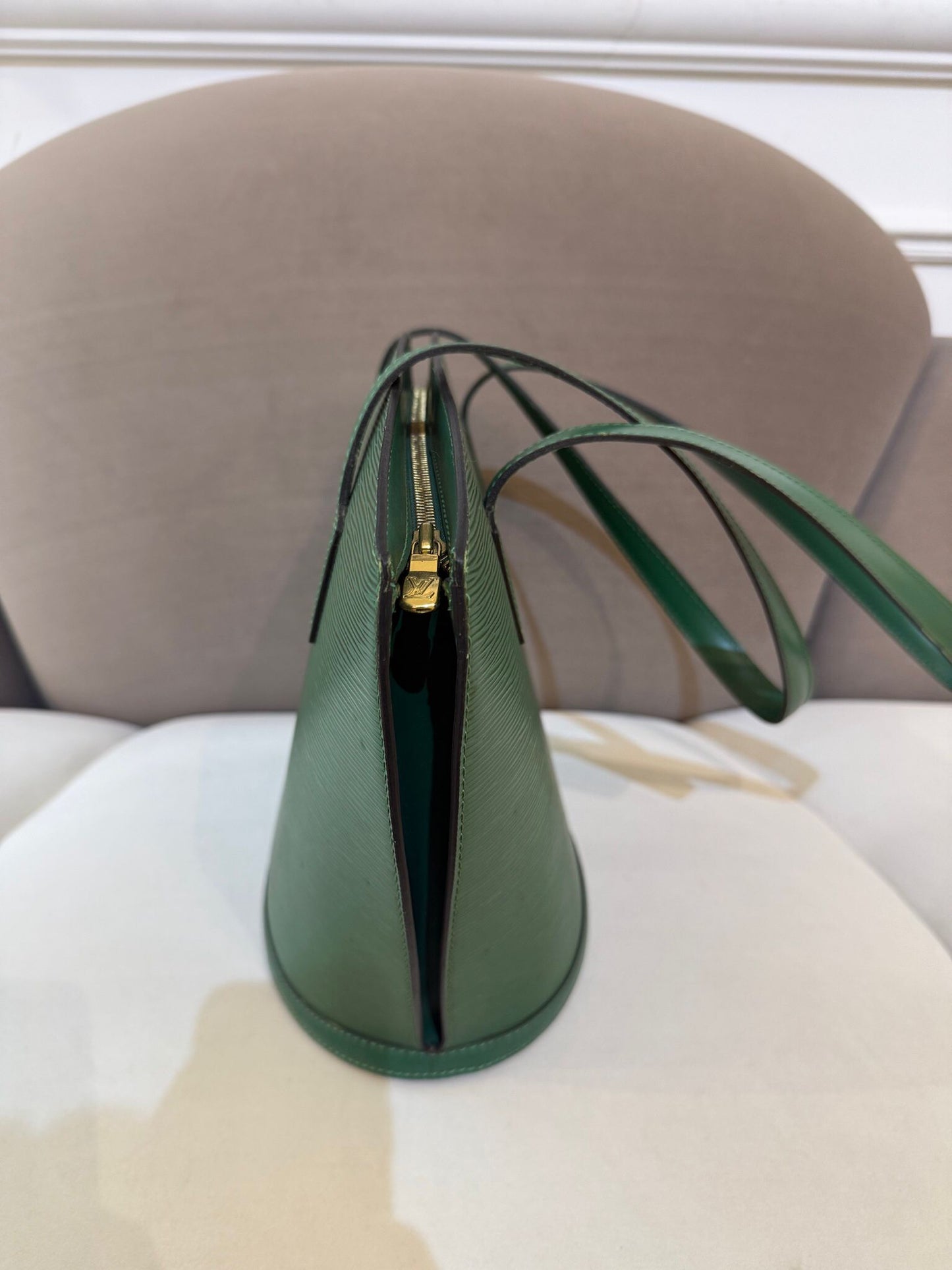 Louis Vuitton Vintage Saint Jacques Poignier Long Epi Borneo Green Tote Bag