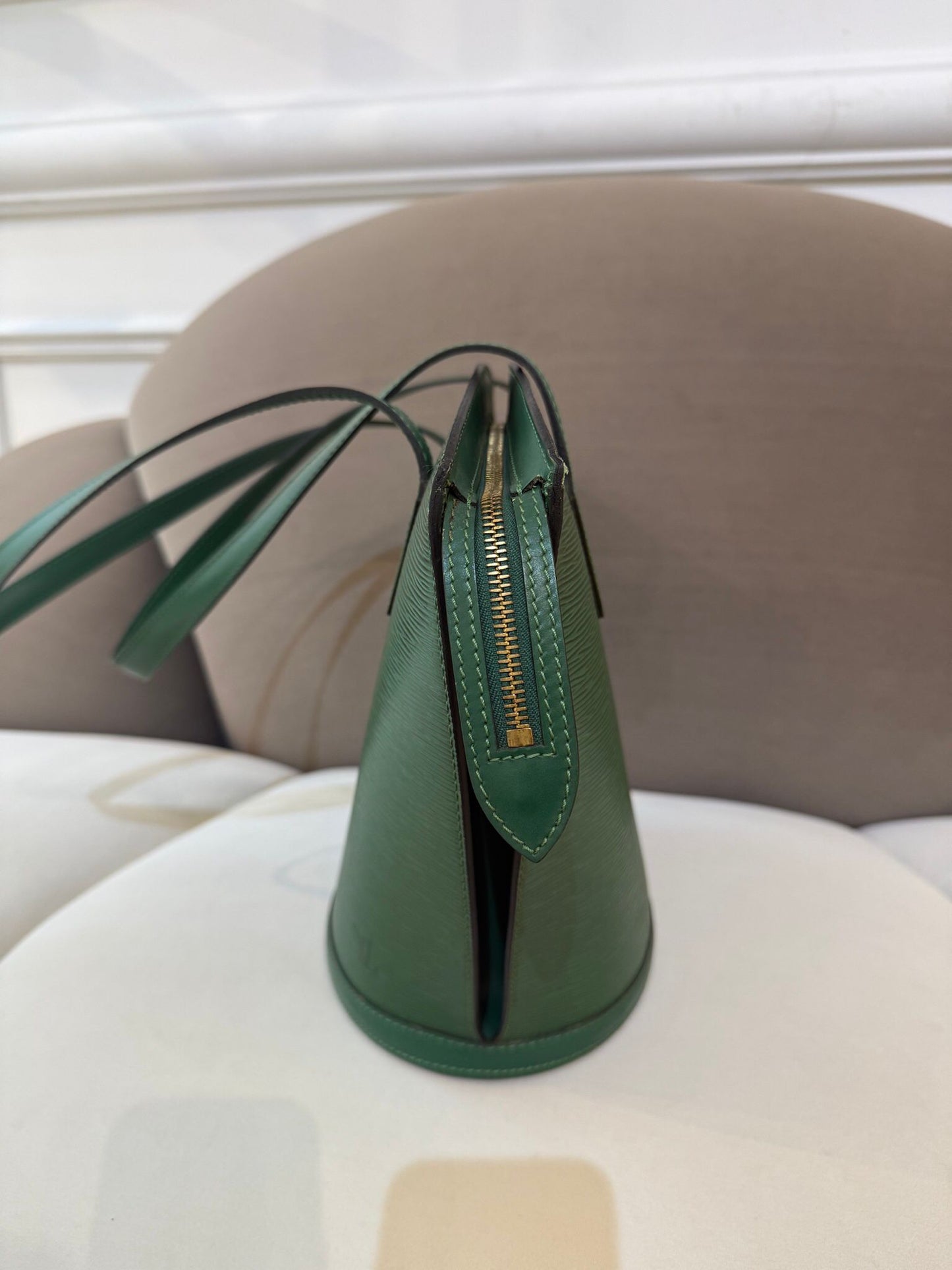 Louis Vuitton Vintage Saint Jacques Poignier Long Epi Borneo Green Tote Bag