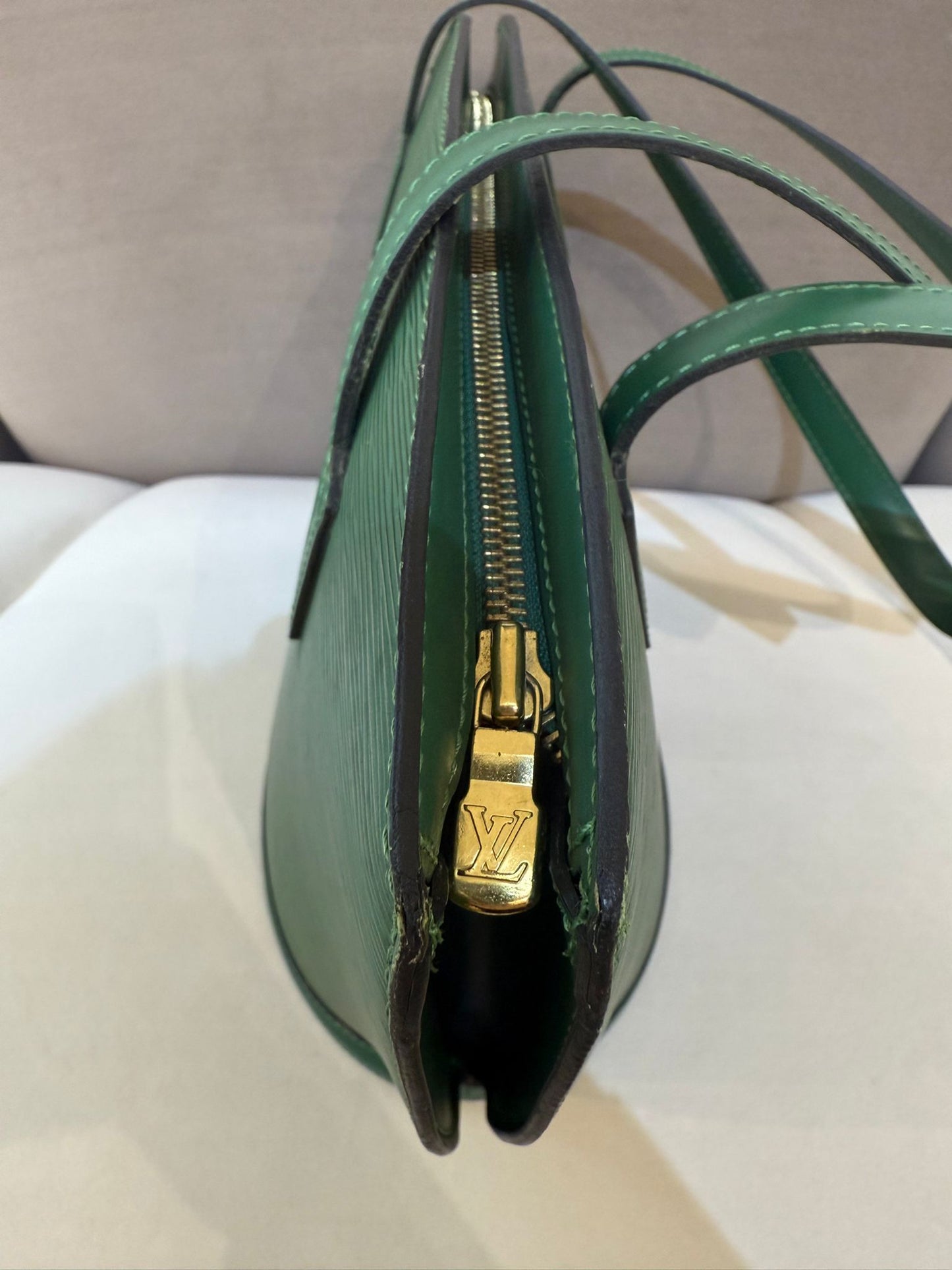 Louis Vuitton Vintage Saint Jacques Poignier Long Epi Borneo Green Tote Bag