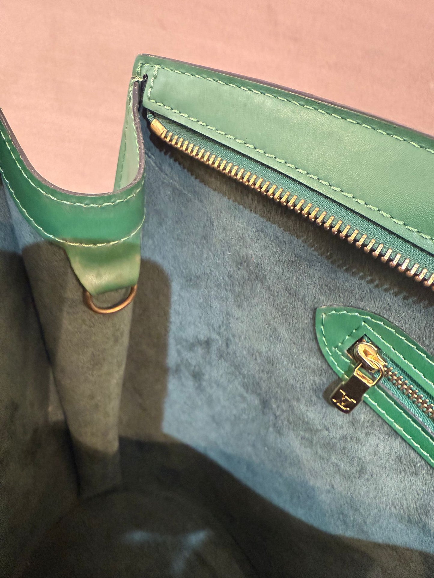 Louis Vuitton Vintage Saint Jacques Poignier Long Epi Borneo Green Tote Bag