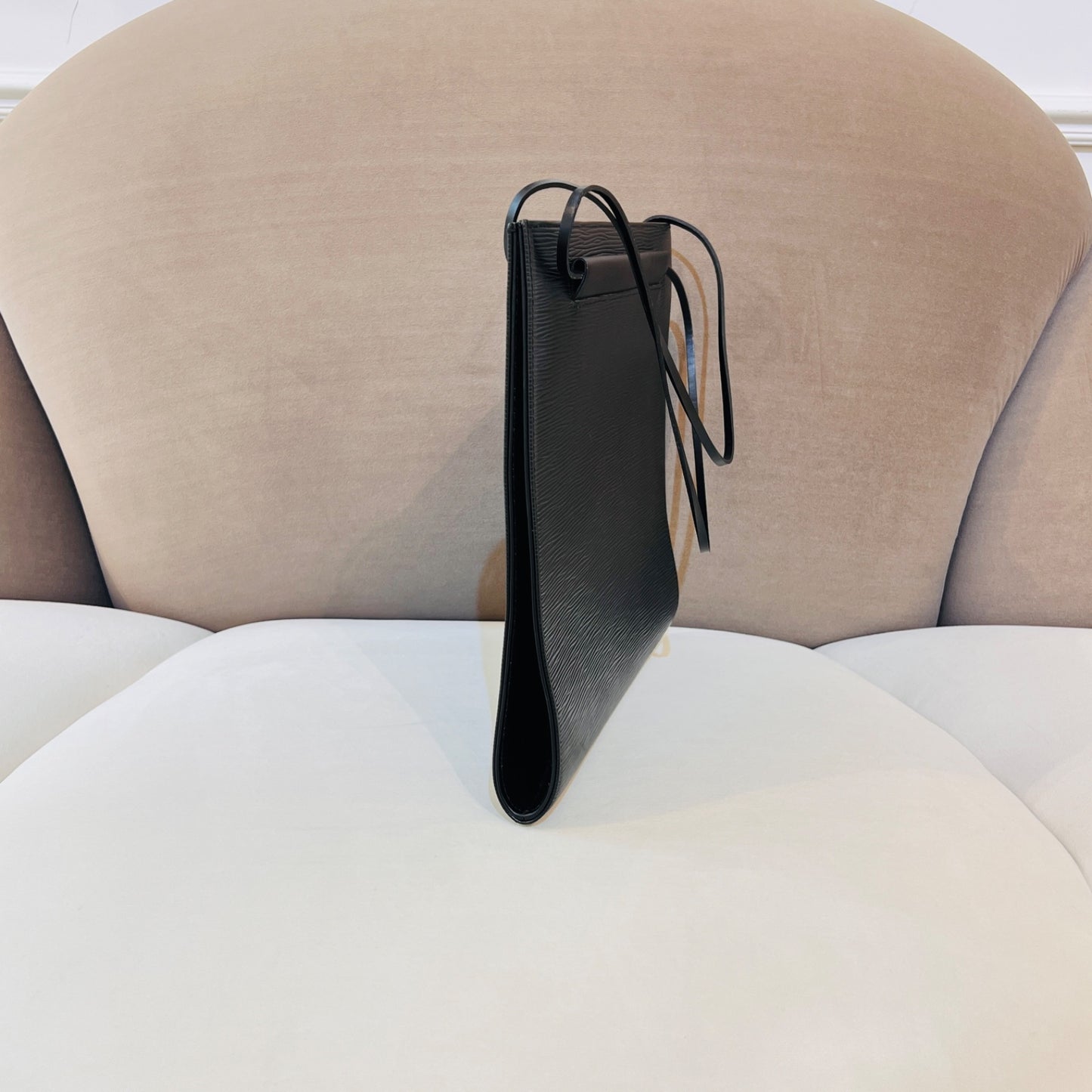 Louis Vuitton Vintage Saint Tropez Noir Epi Leather Semi-Shoulder Bag