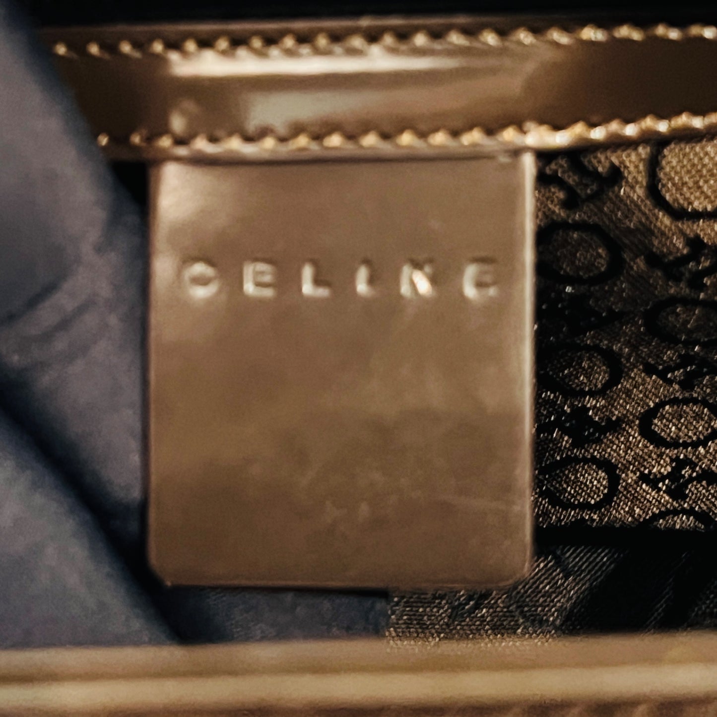 Celine Vintage Harako Fur Brown Leather Handbag