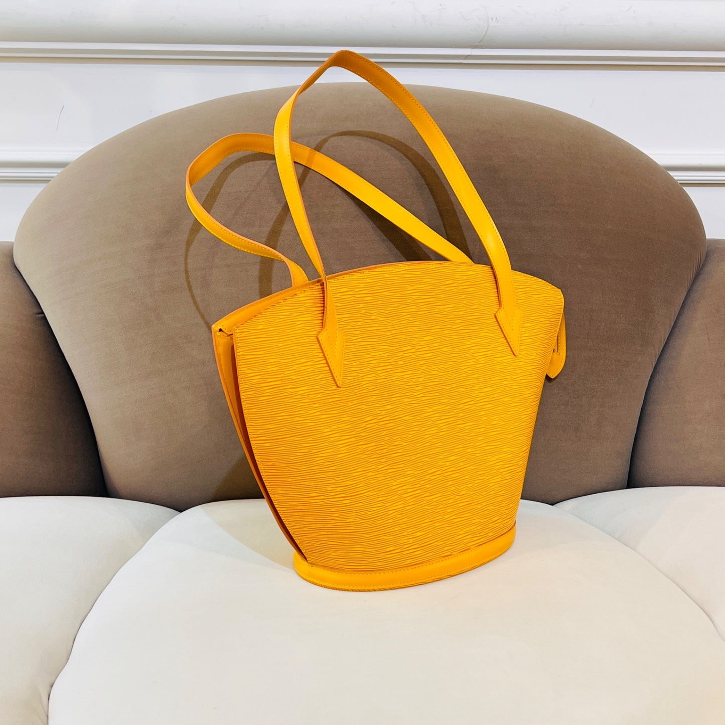 Louis Vuitton Vintage Saint Jacques Tassili Yellow Epi Leather Tote