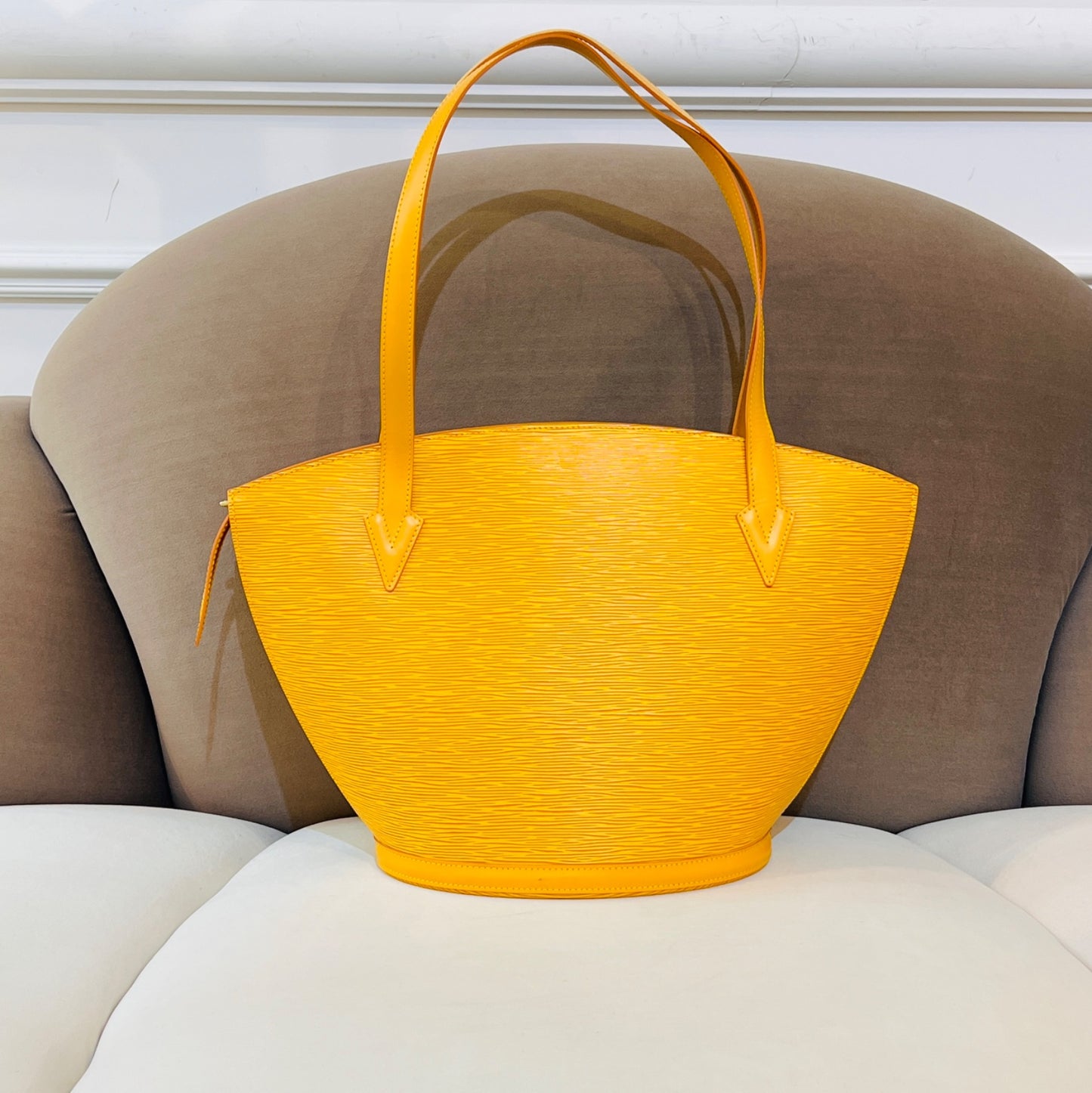 Louis Vuitton Vintage Saint Jacques Tassili Yellow Epi Leather Tote