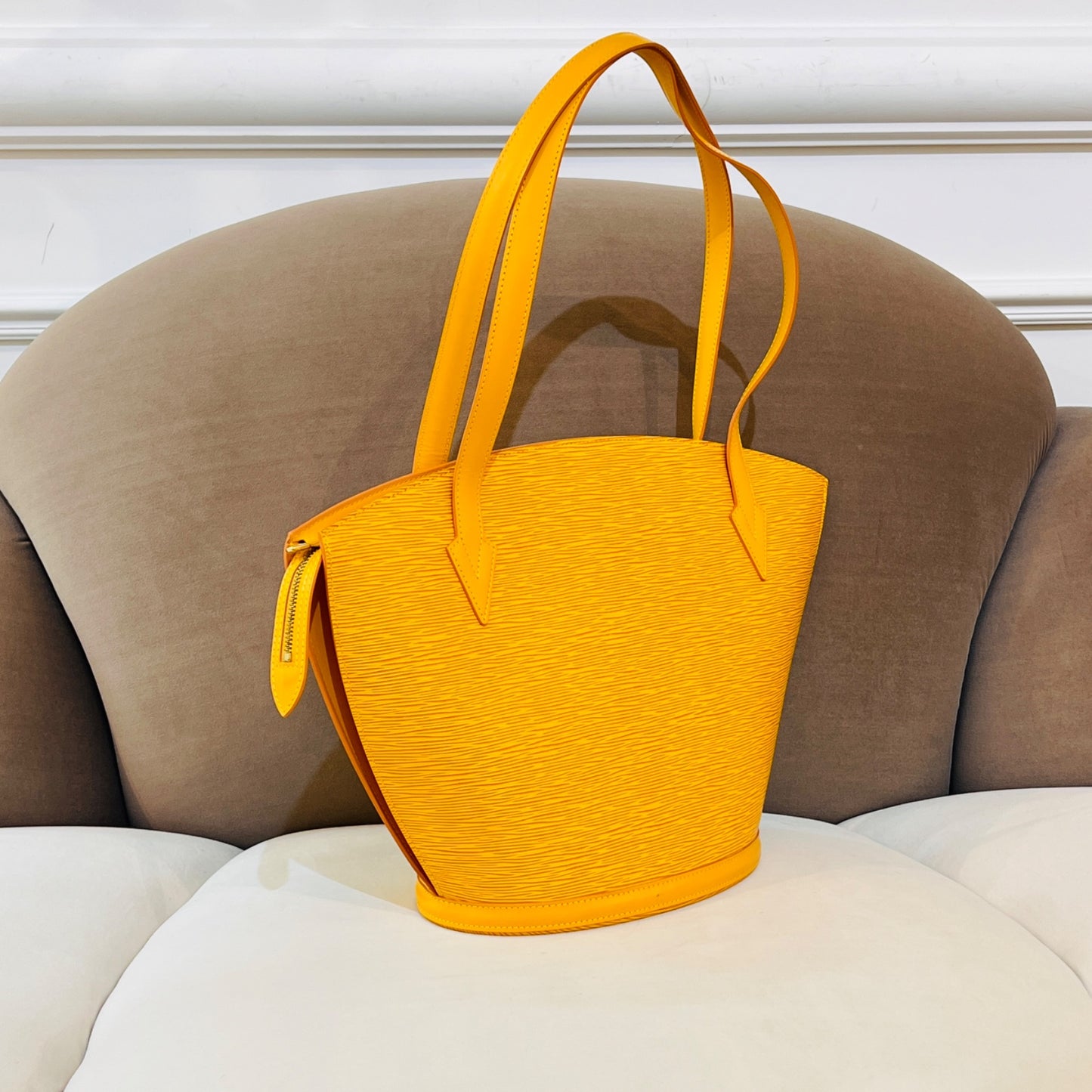 Louis Vuitton Vintage Saint Jacques Tassili Yellow Epi Leather Tote
